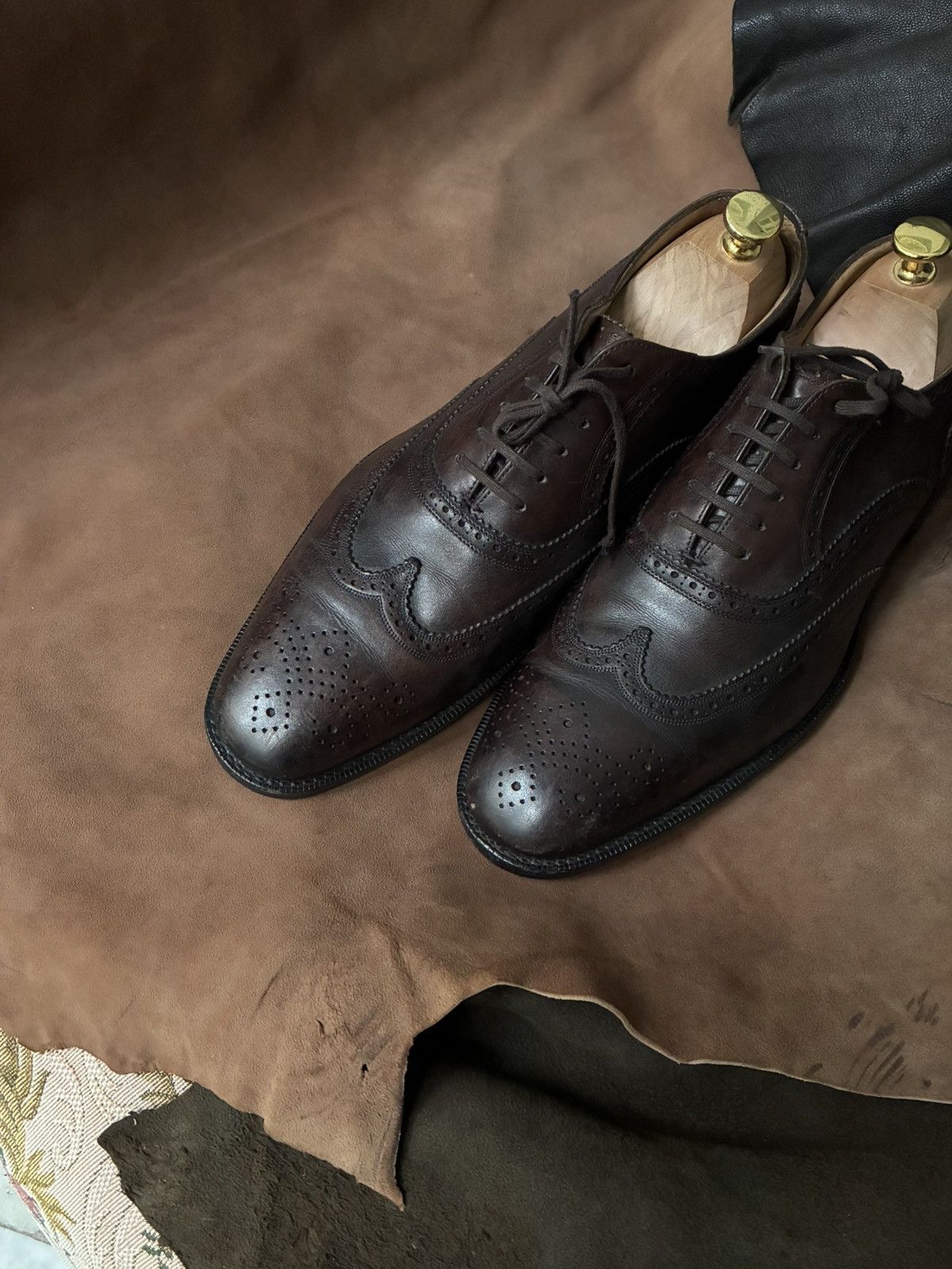 Church's Church’s dark brown full brogue oxford formal shoes Size US 10 / EU 43 - 8 Thumbnail
