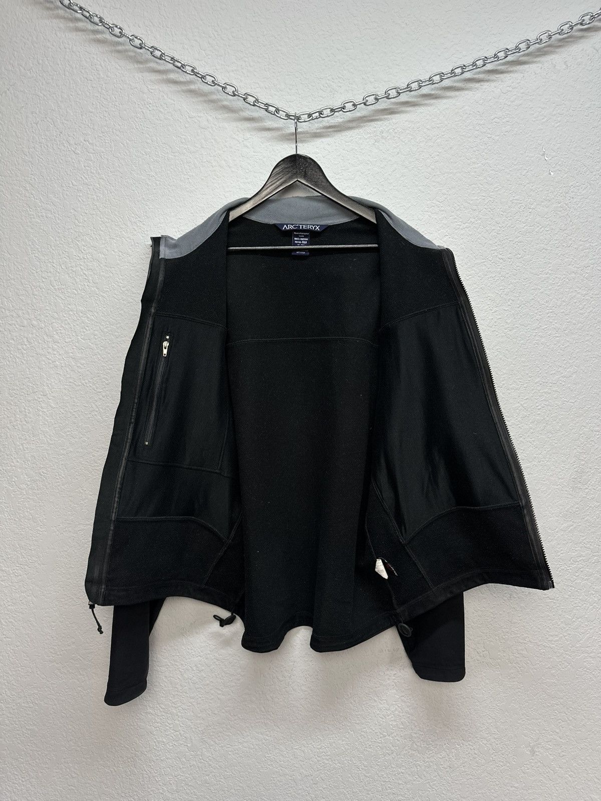 Arc'teryx × Vintage Vintage Arc’teryx Softshell Jacket Black Full Zip Big Logo Size US XL / EU 56 / 4 - 5 Thumbnail