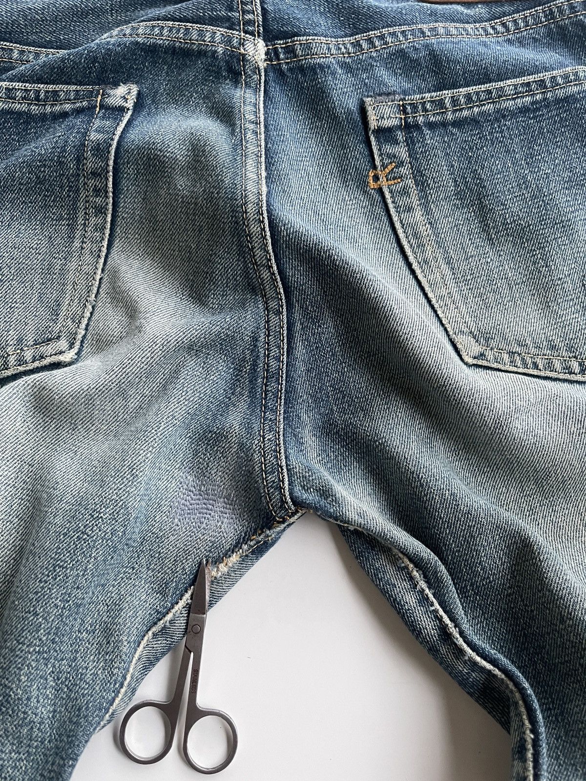 45rpm 45rpm Rusty Blue Distressed jeans Size US 28 / EU 44 - 12 Thumbnail
