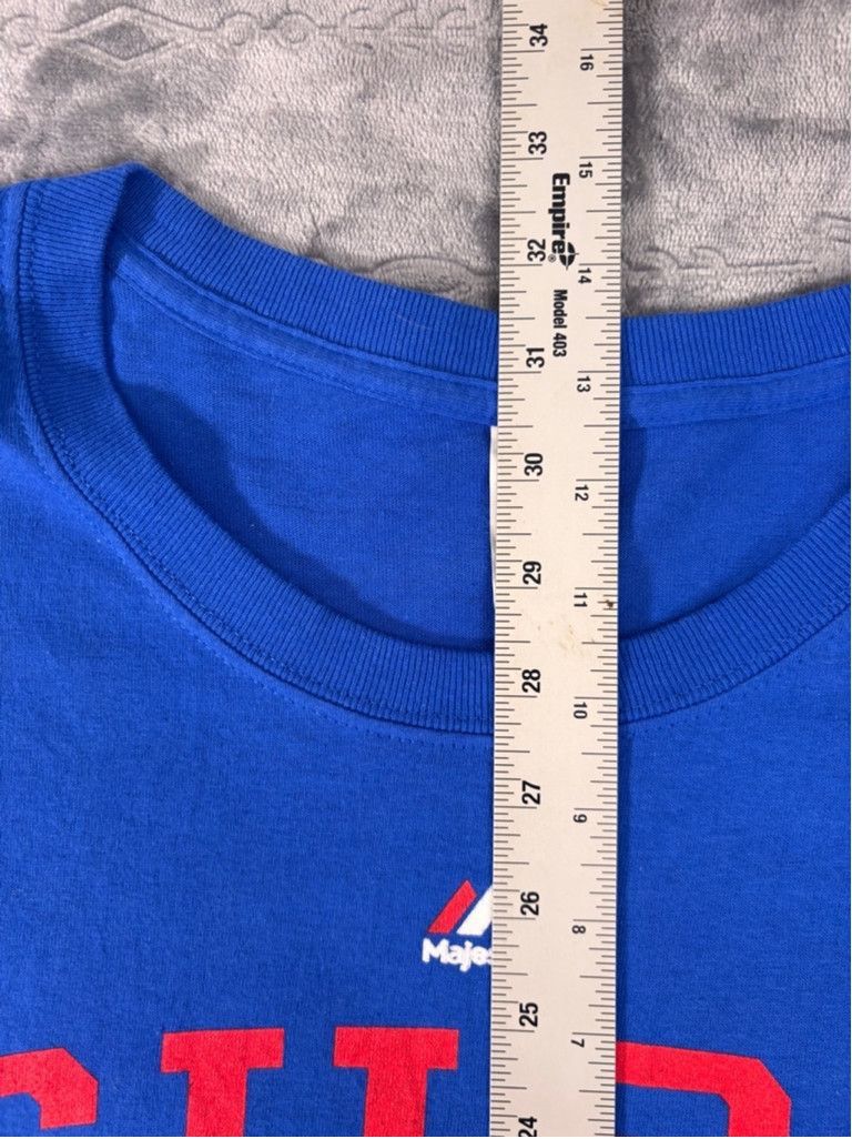 Majestic Men's Majestic Chicago Cubs T-Shirt 3XL Blue Size US XL / EU 56 / 4 - 6 Thumbnail