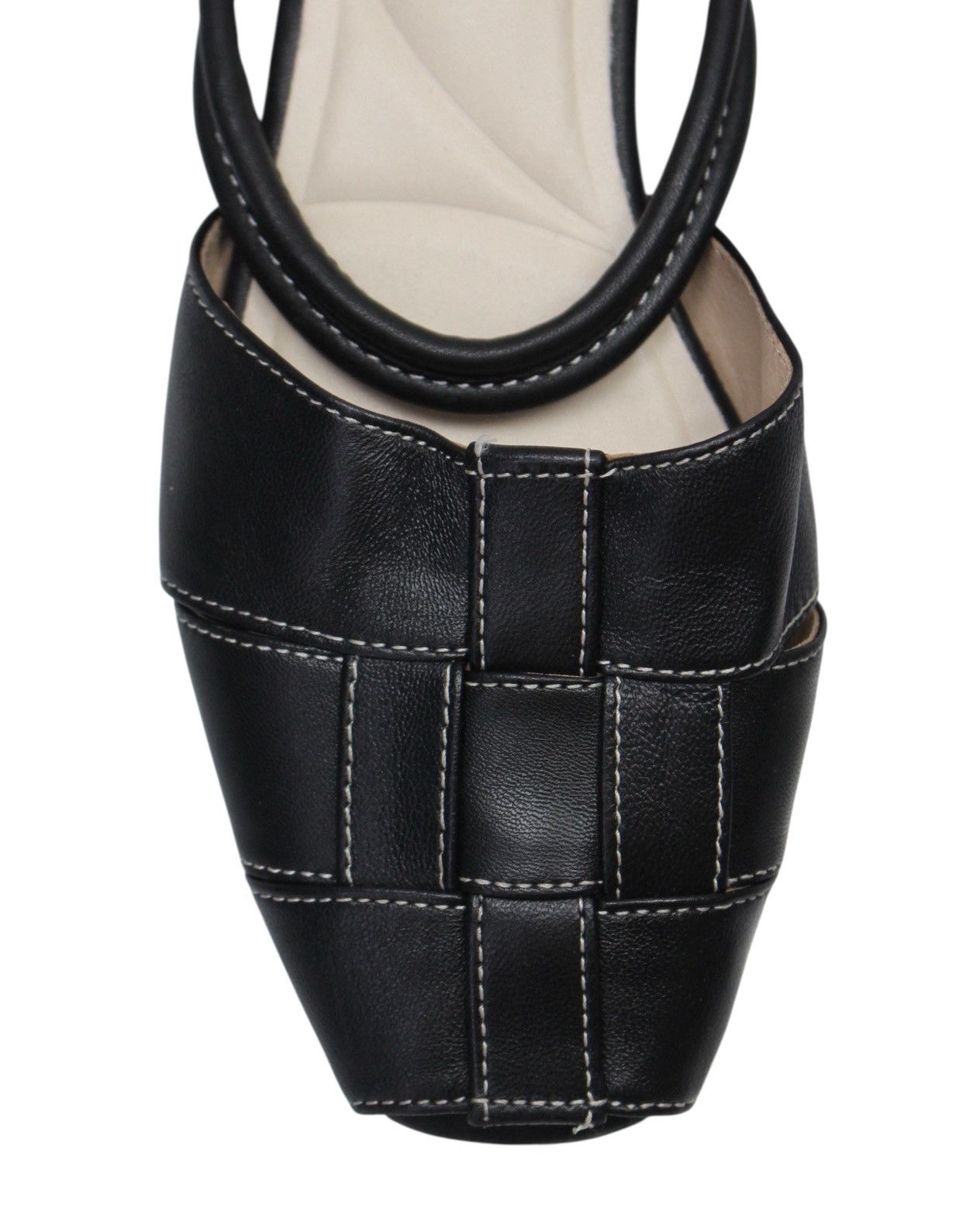 Designer × Japanese Brand ELIZABETH STUART WOVEN OPEN-TOE SLINGBACK HEELS Size US 8 / IT 38 - 7 Thumbnail