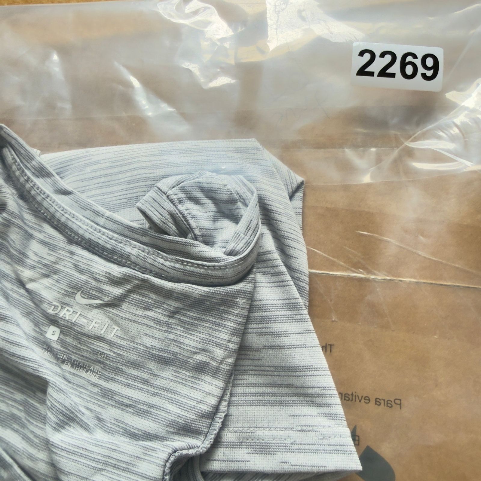 Nike Nike Dri-FIT Women Tank Top Gray Space Dye Sleeveless Small Size S / US 4 / IT 40 - 11 Thumbnail