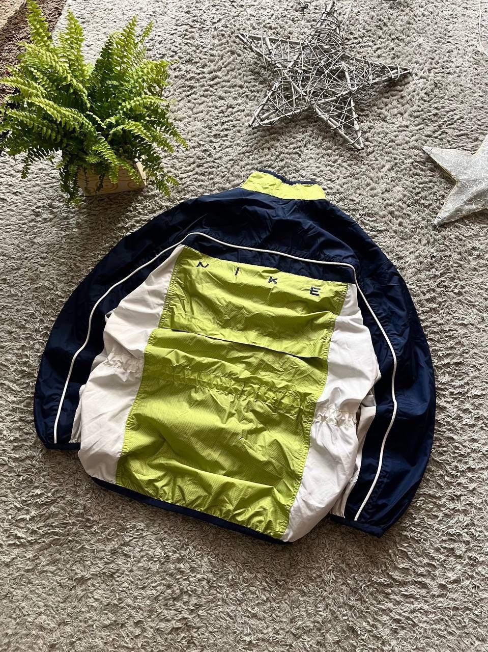 Nike × Vintage Vintage 90s Nike Jacket Nylon Big Logo Swoosh Size US S / EU 44-46 / 1 - 2 Thumbnail