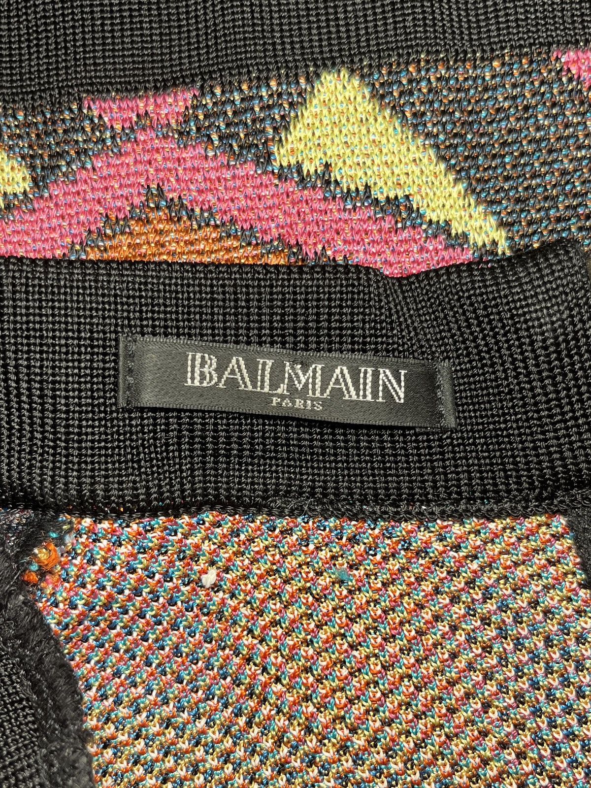 Balmain Balmain multicolour knitted v-neck dress Size XS / US 0-2 / IT 36-38 - 3 Thumbnail