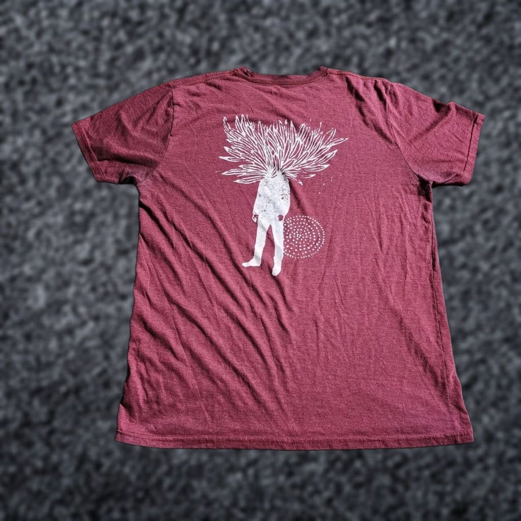 Doublet Mens L Whiskey T-Shirt Red Cotton Blend Double Sided Thrashed Pipe Dream NM NL Vintage: No Size US L / EU 52-54 / 3 - 1 Thumbnail