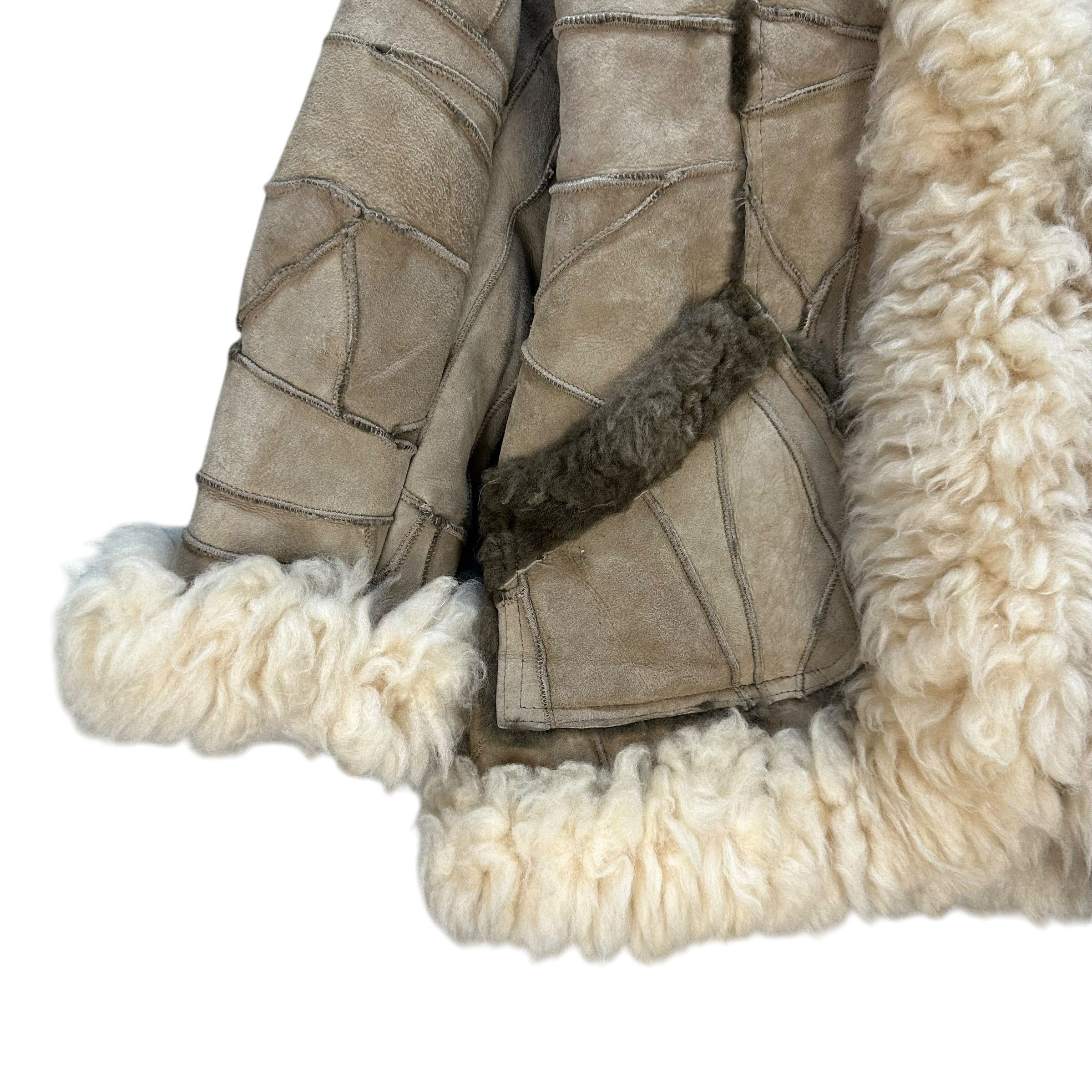 Vintage Vintage 90's Unbrand Sheepskin Fur Leather Jacket #A79-1910 Size S / US 4 / IT 40 - 4 Thumbnail