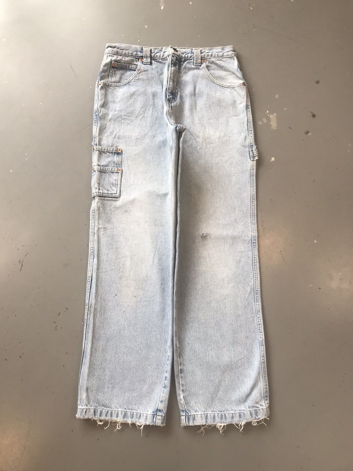 Guess × Vintage 90s Vintage guess jean baby blue carpenter denim Size US 32 / EU 48 - 1 Thumbnail