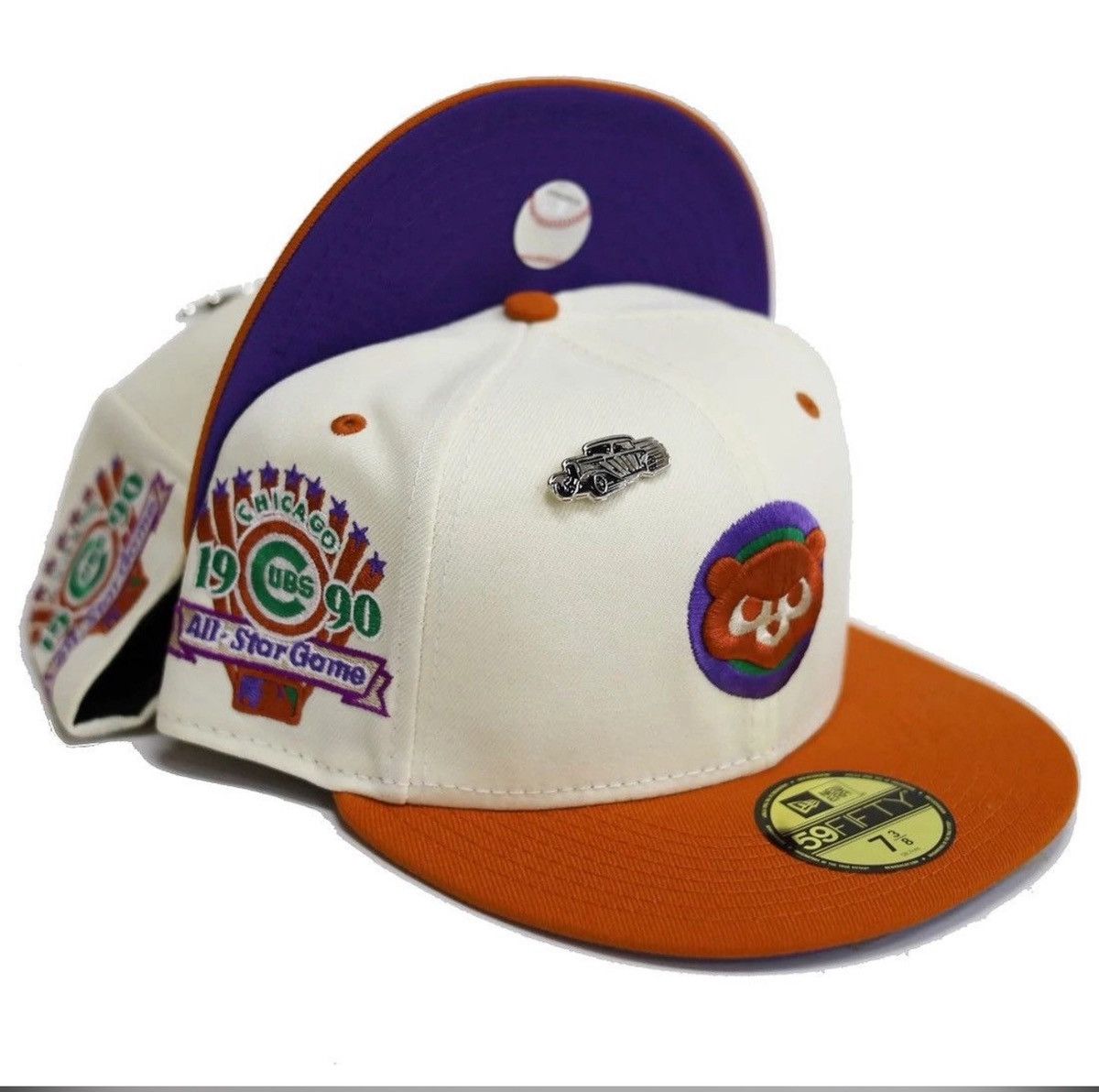 Capsule 7 5/8 Capsule Chicago Cubs Chrome 1990 All Star Game Fitted Size ONE SIZE - 1 Thumbnail