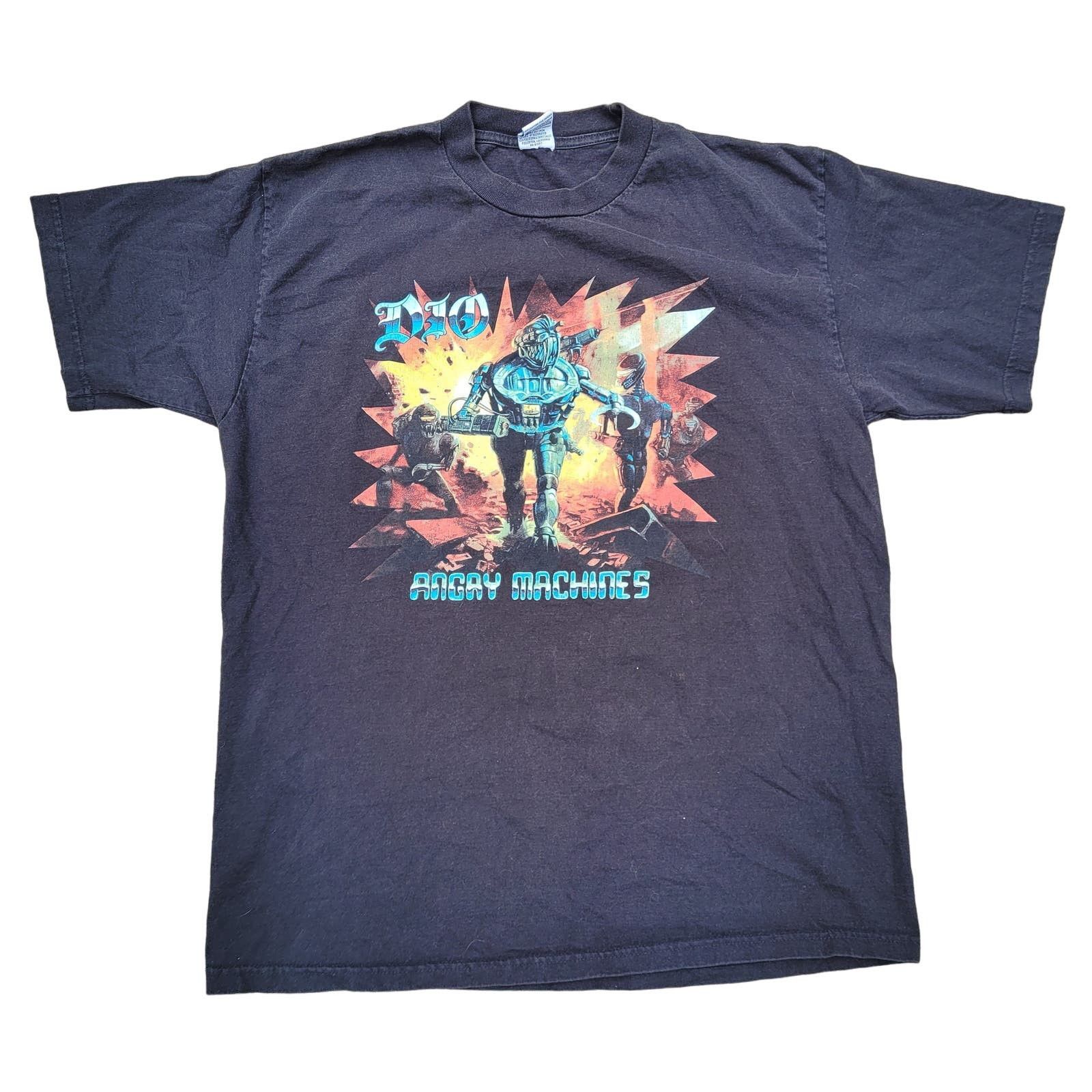 image of Band Tees x Rock Band Vintage Dio Angry Machines Band Tour Tee Shirt in Black, Men's (Size XL)