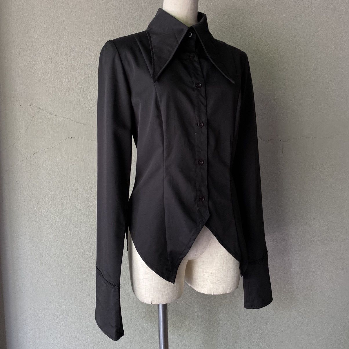 Japanese Brand Blood Storm CLUB BODY Y2K Punk LINE Black Shirt Size M / US 6-8 / IT 42-44 - 5 Thumbnail