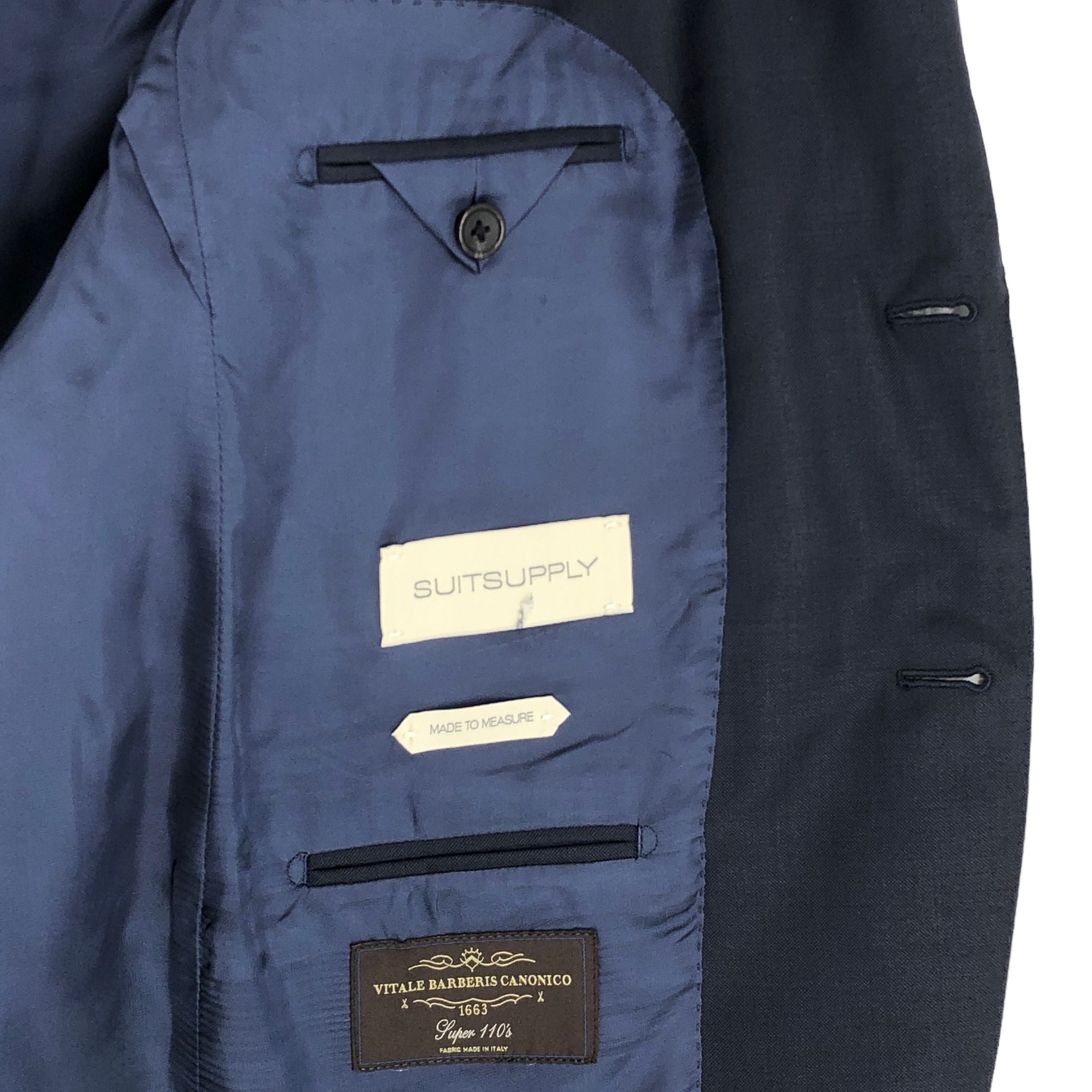 Suitsupply SUITSUPPLY Lazio Wool Formal Suit EU:24; UK/US:38 - W34 L30 Size 38S - 13 Thumbnail
