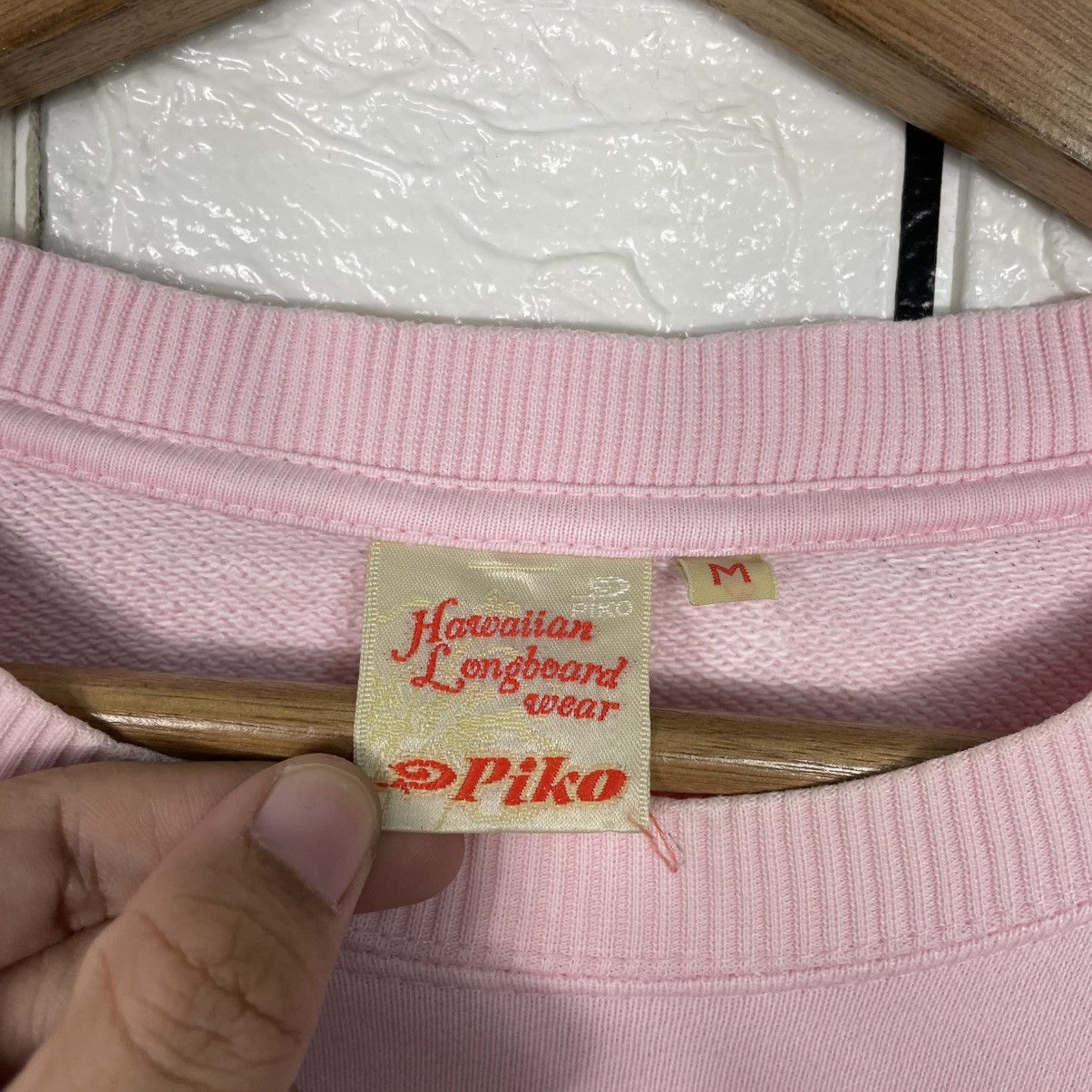 Japanese Brand Piko Hawaian Longboard Wear Pink Sweatshirt Size M / US 6-8 / IT 42-44 - 11 Thumbnail
