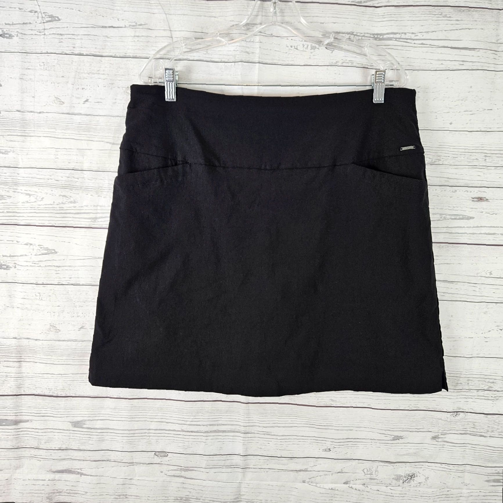 Vintage SC&Co Womens Skort XL Black Pockets Pull On Activewear Size ONE SIZE - 2 Thumbnail