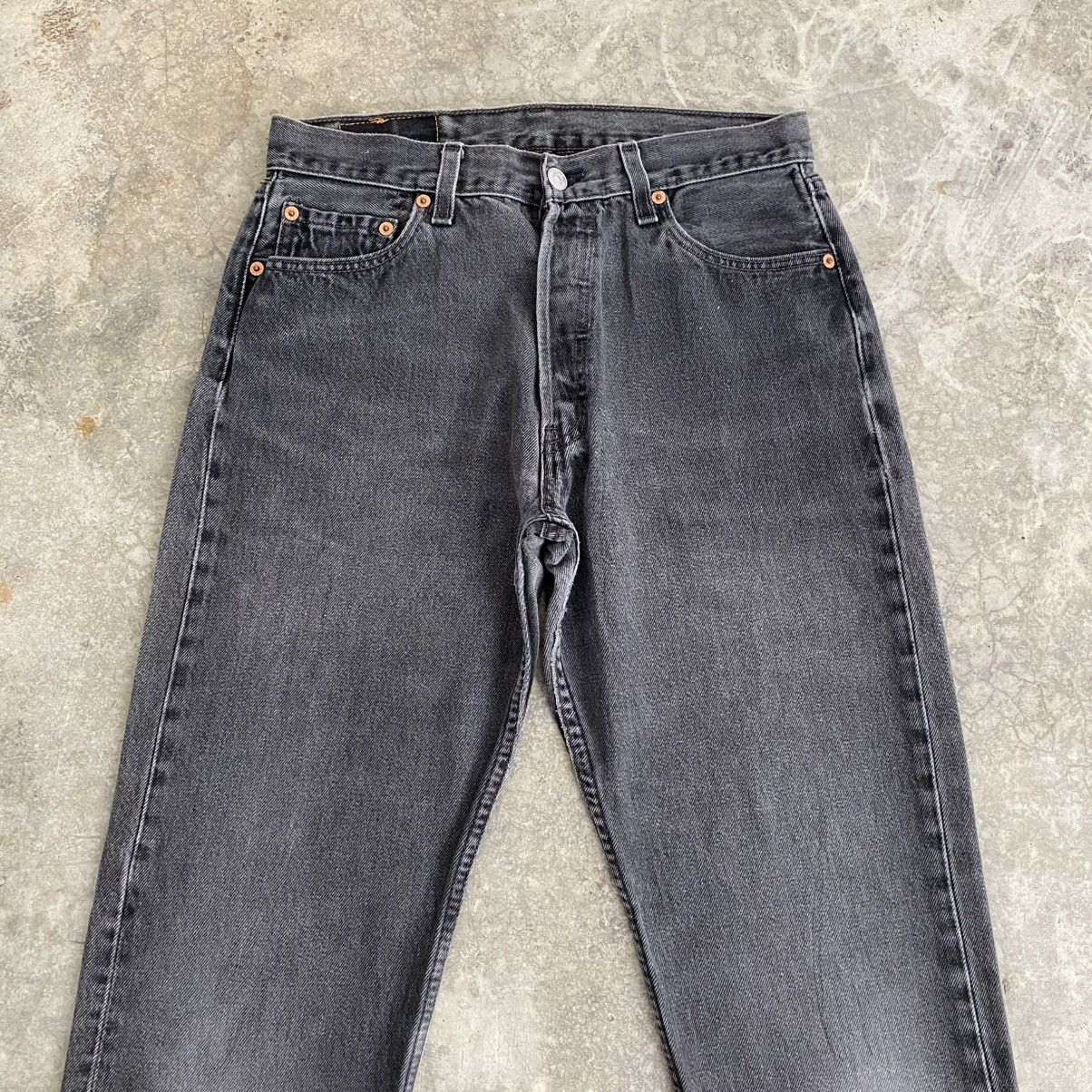 Levi's Vintage Late 90’s Levis 501 Faded Black Denim Jeans Size US 29 - 3 Thumbnail