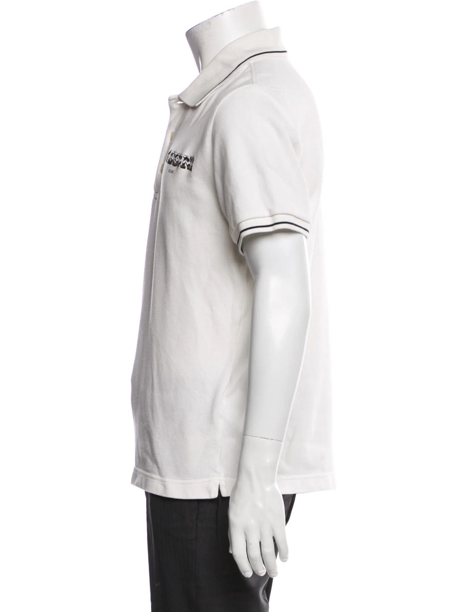 Missoni o1y0225 Logo Polo Shirt in White Size US XS / EU 42 / 0 - 2 Thumbnail