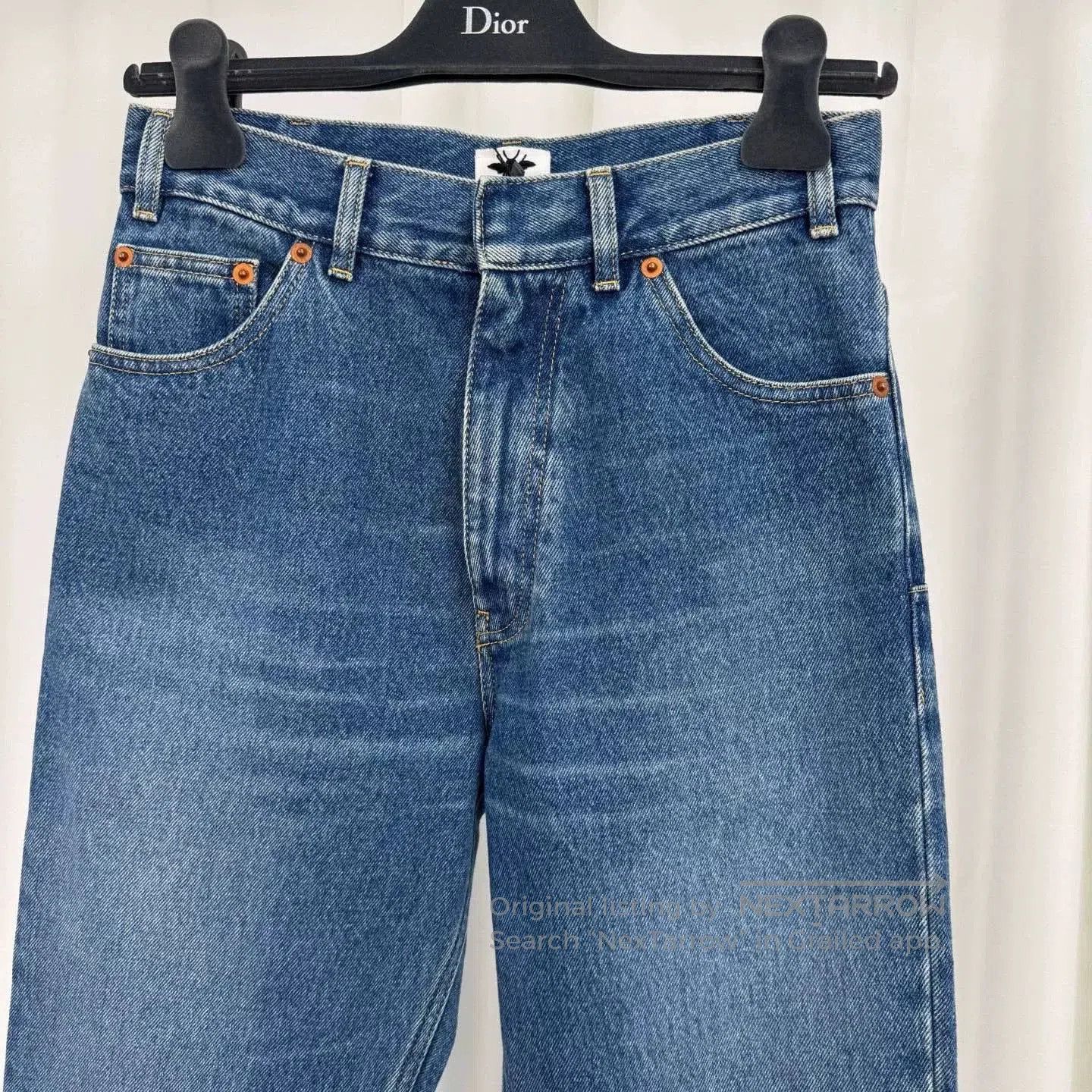 Dior Dior Blue Wash Flared Denim Pants Size 34. Size 33" - 3 Thumbnail