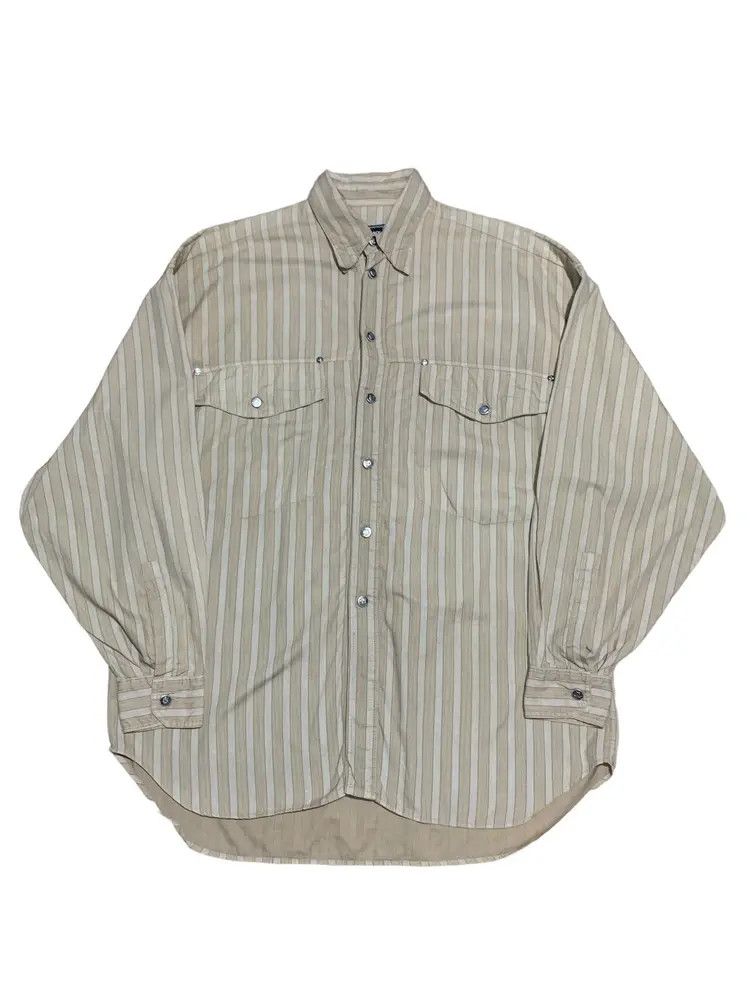 Versace Versace jeans couture oversized striped button down shirt Size US L / EU 52-54 / 3 - 16 Thumbnail