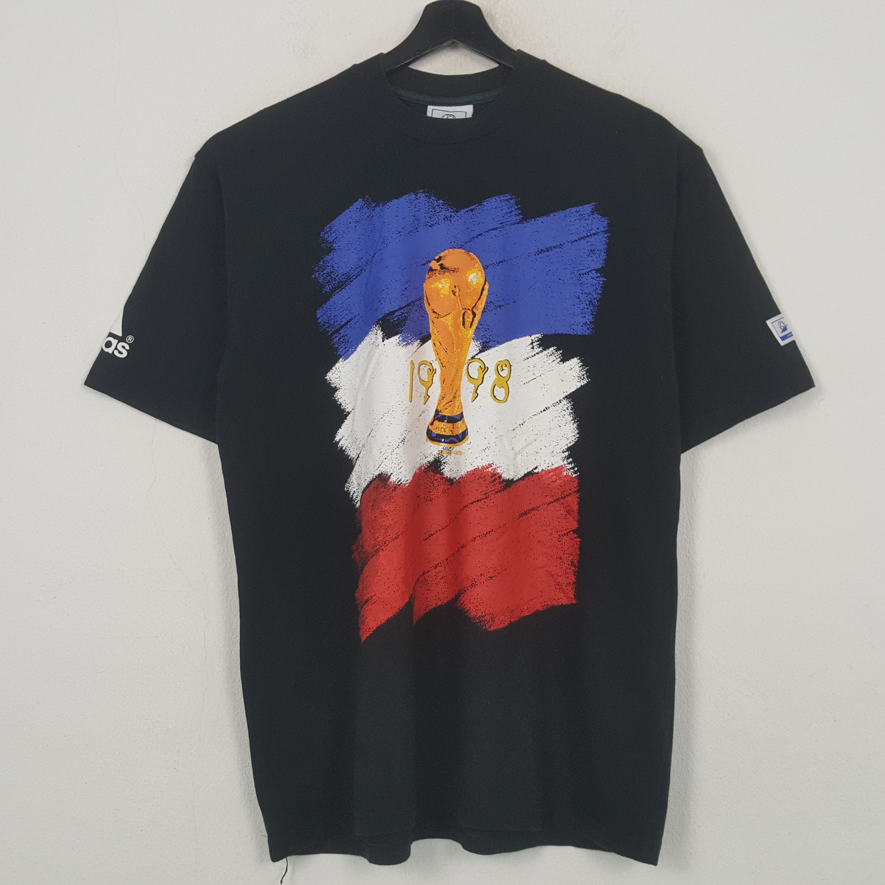 Vintage France 1998 World Cup Tshirt RR25 Size US L / EU 52-54 / 3 - 1 Thumbnail