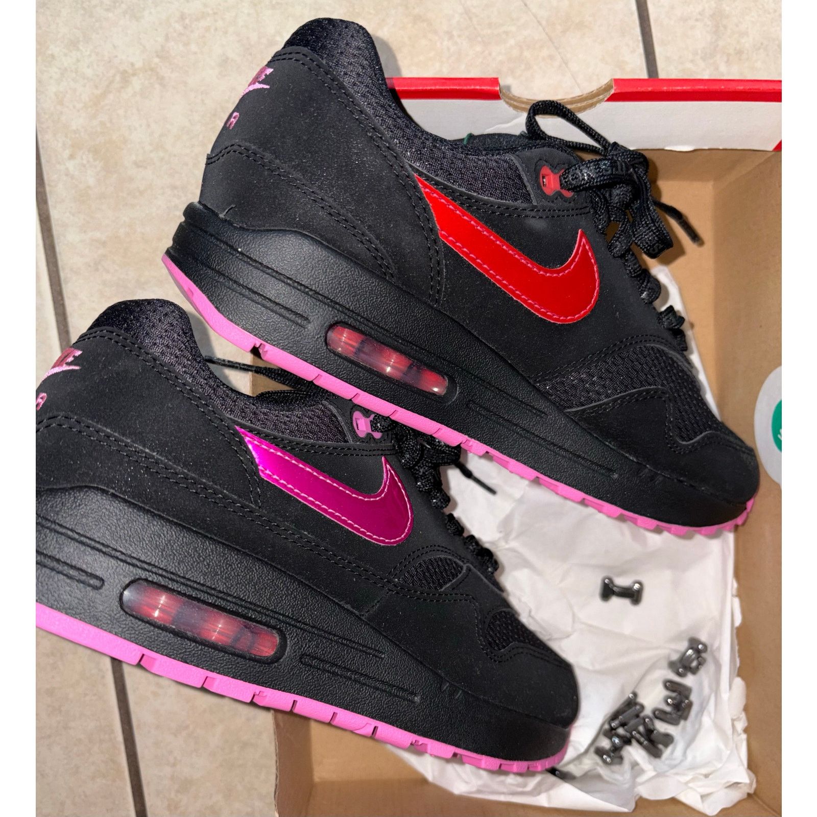 Nike Nike air max valentines women’s 5.5 black pink Size US 5.5 / IT 35.5 - 2 Thumbnail