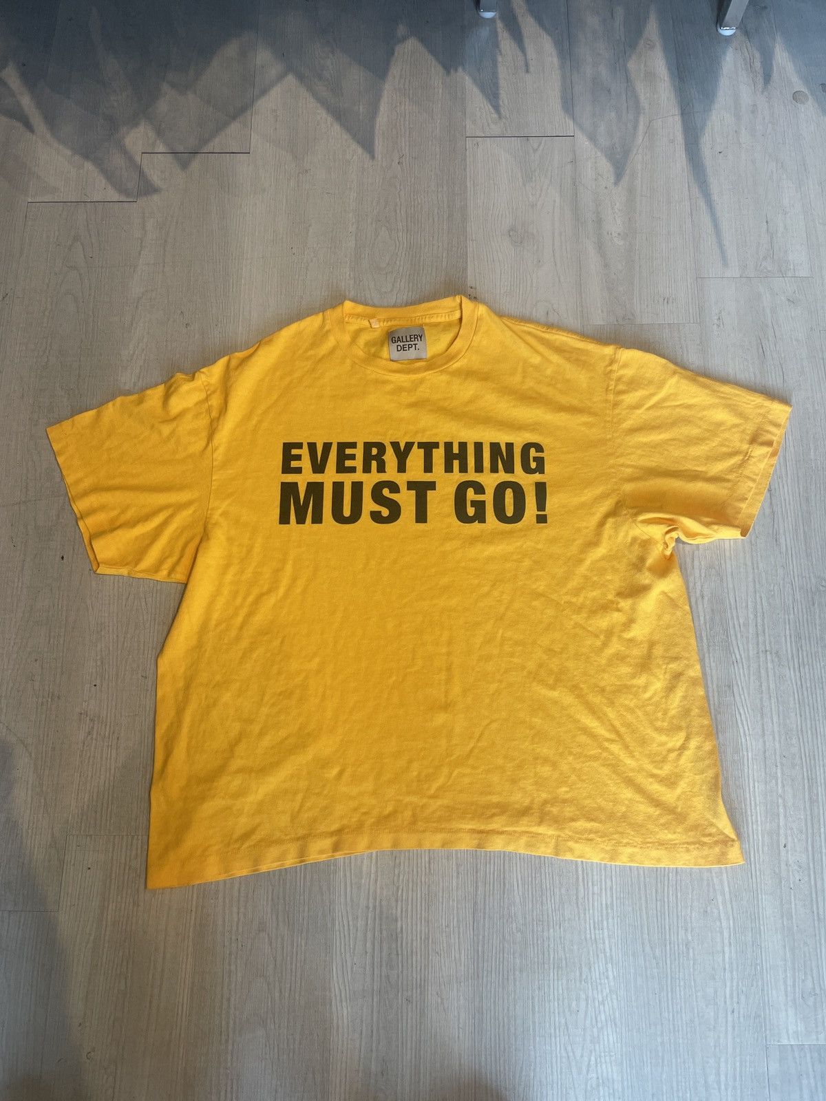 Gallery Dept. Everything Must Go T-Shirt Yellow XL