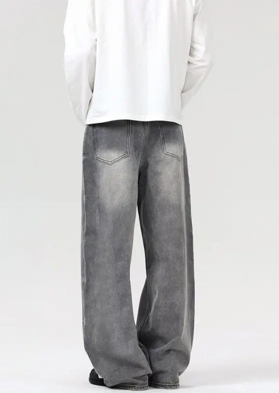 VIBE American high street distressed loose straight baggy jeans Size US 32 / EU 48 - 5 Thumbnail
