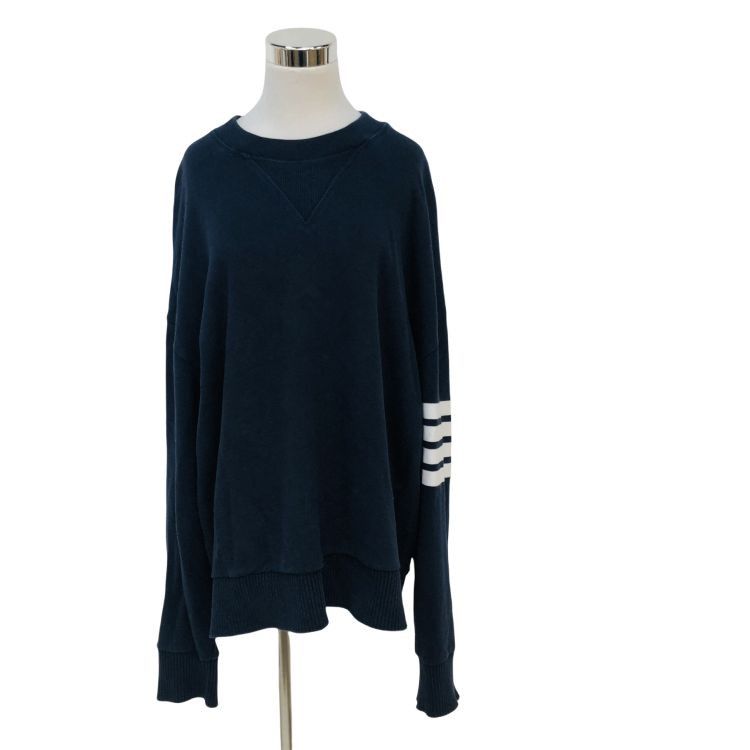 Thom Browne Thom Browne Four Bar Stripe Sweatshirt US M Size US M / EU 48-50 / 2 - 1 Thumbnail