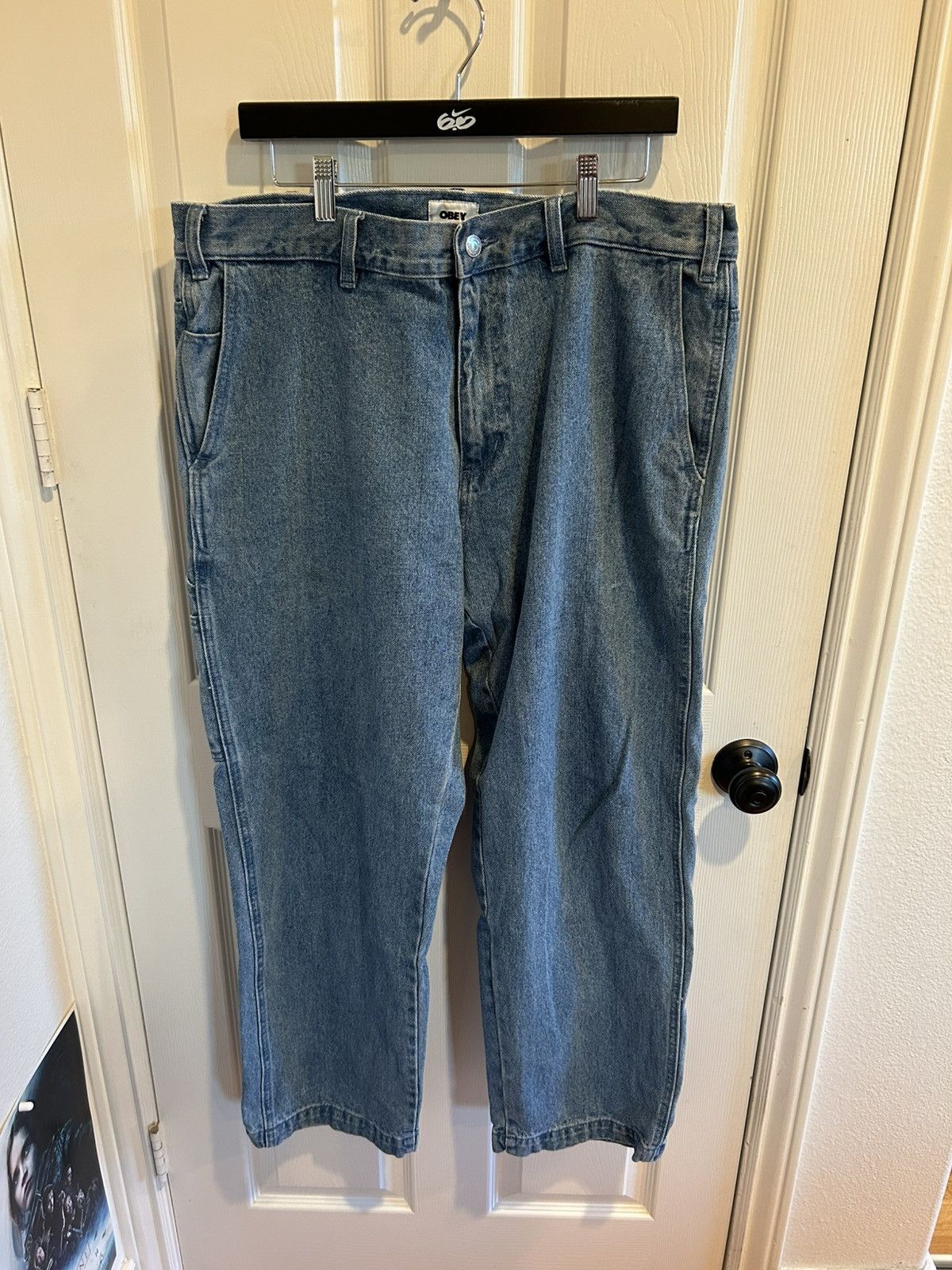 Obey Mens BIGWIG BAGGY DENIM pants Size US 36 / EU 52 - 1 Thumbnail