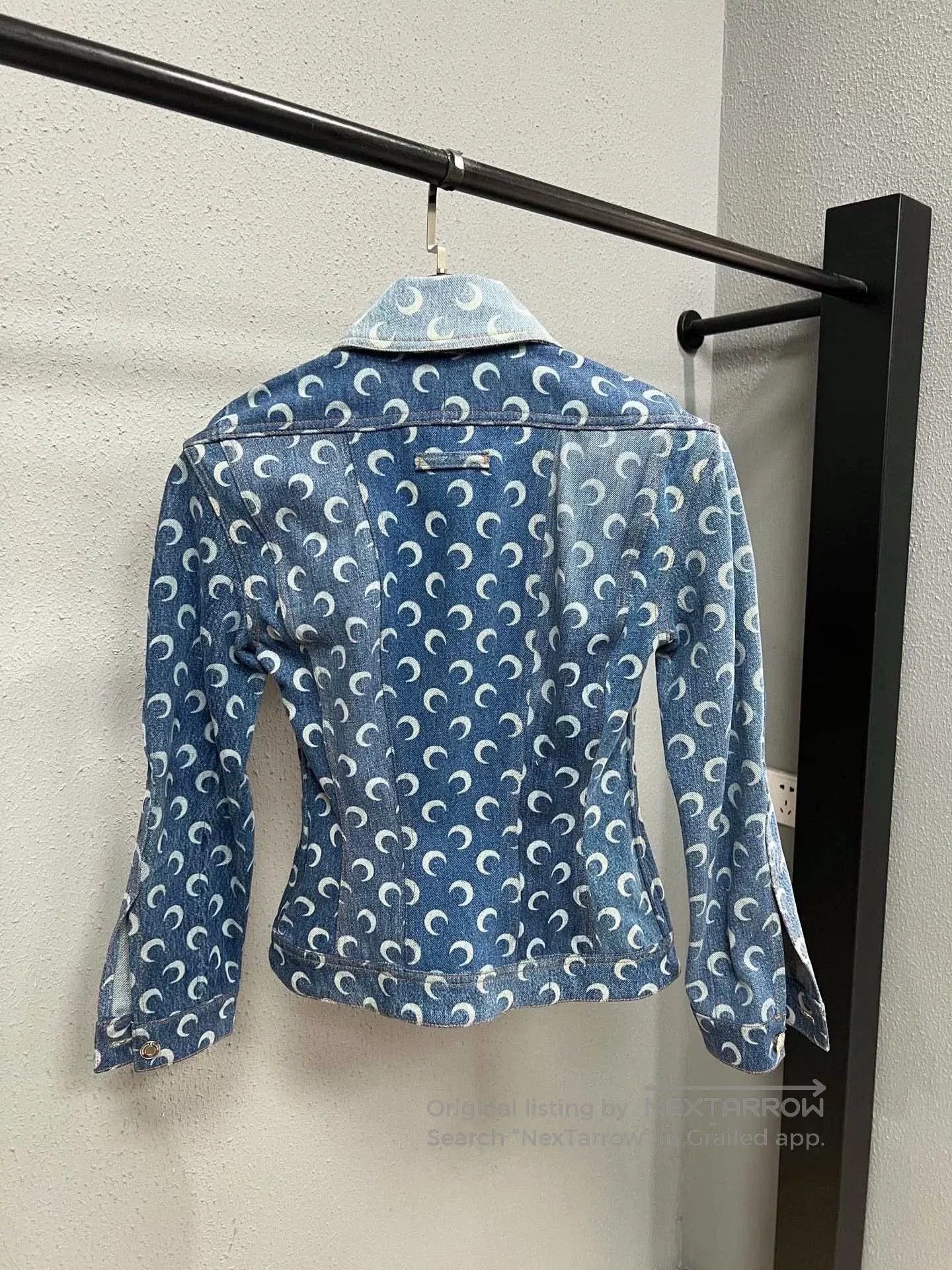 Marine Serre Marine Serre Moon Print Denim Jacket. Size S / US 4 / IT 40 - 2 Thumbnail