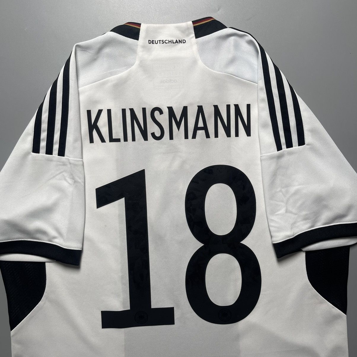 Adidas GERMANY ADIDAS 2022 WORLD CUP FOOTBALL JERSEY #18 KLINSMANN Size US L / EU 52-54 / 3 - 7 Thumbnail