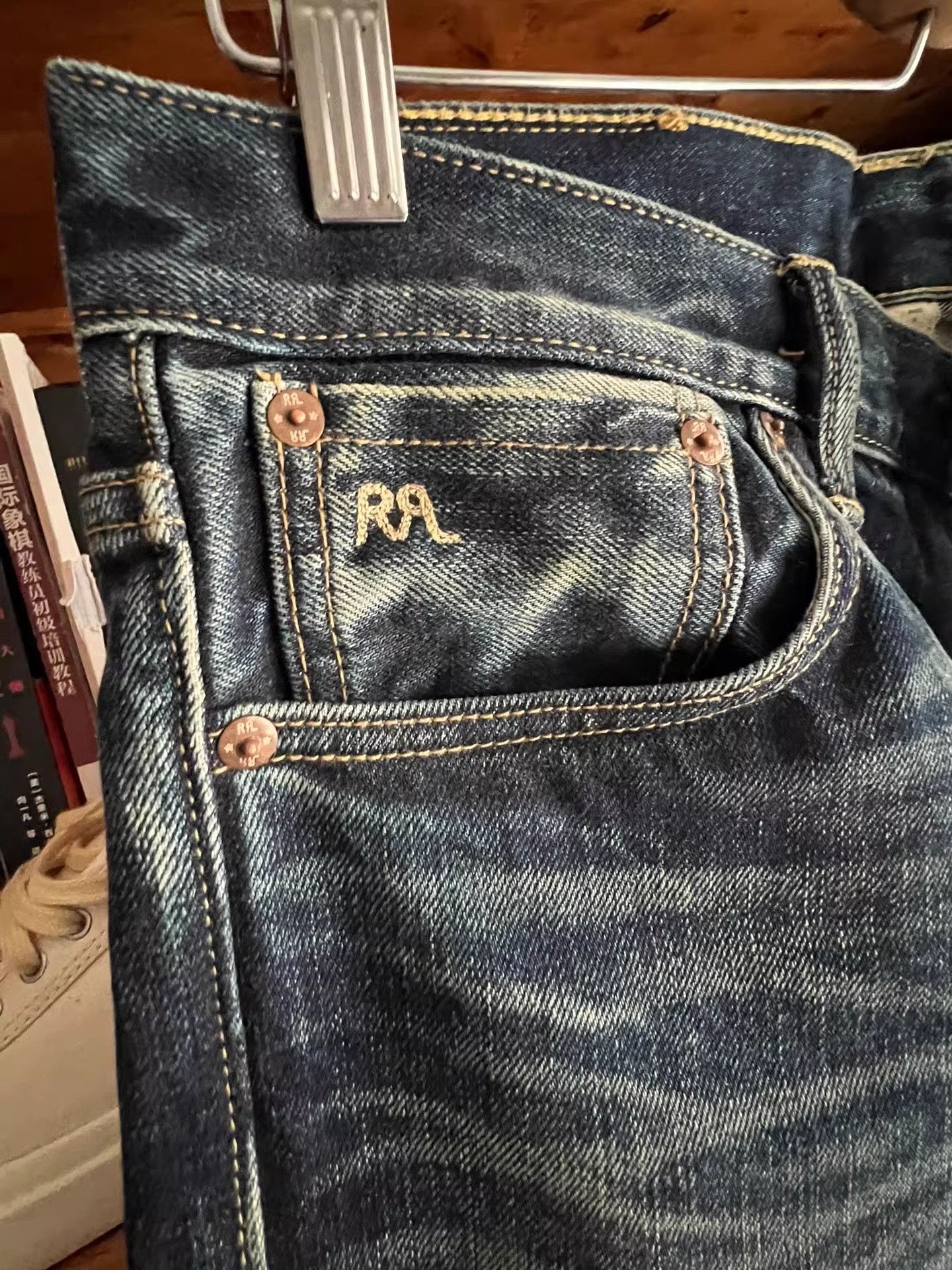 RRL Ralph Lauren RRL Double RL Slim Selvedge Jeans Size US 26 / EU 42 - 6 Thumbnail
