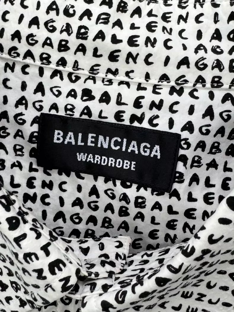Balenciaga Balenciaga size 38 Graffiti Mixed Color Long Sleeve Shirt Size M / US 6-8 / IT 42-44 - 3 Thumbnail