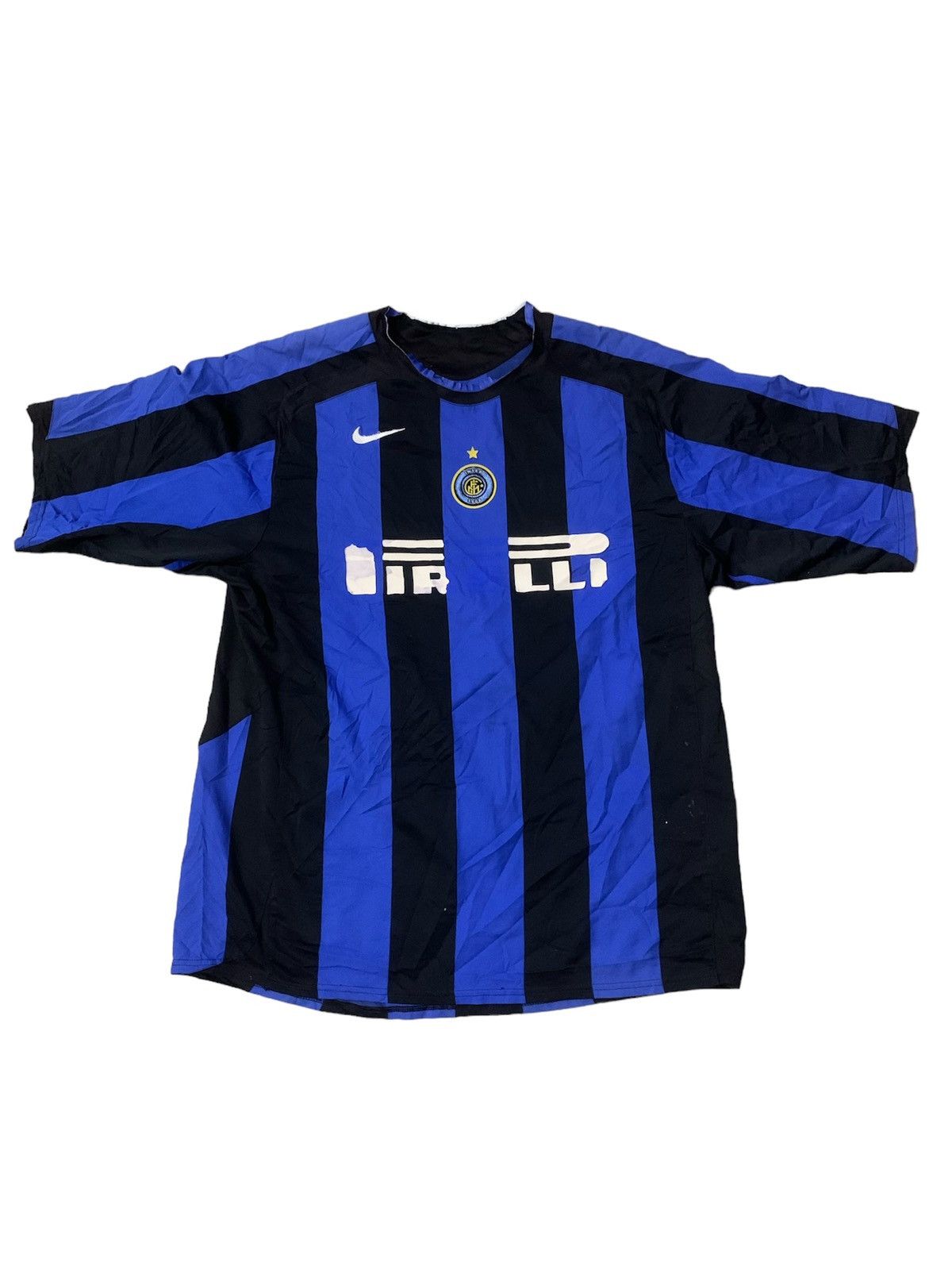 Vintage Vintage Y2K Inter Milan Adriano 10 Jersey Size US XXL / EU 58 / 5 - 1 Thumbnail