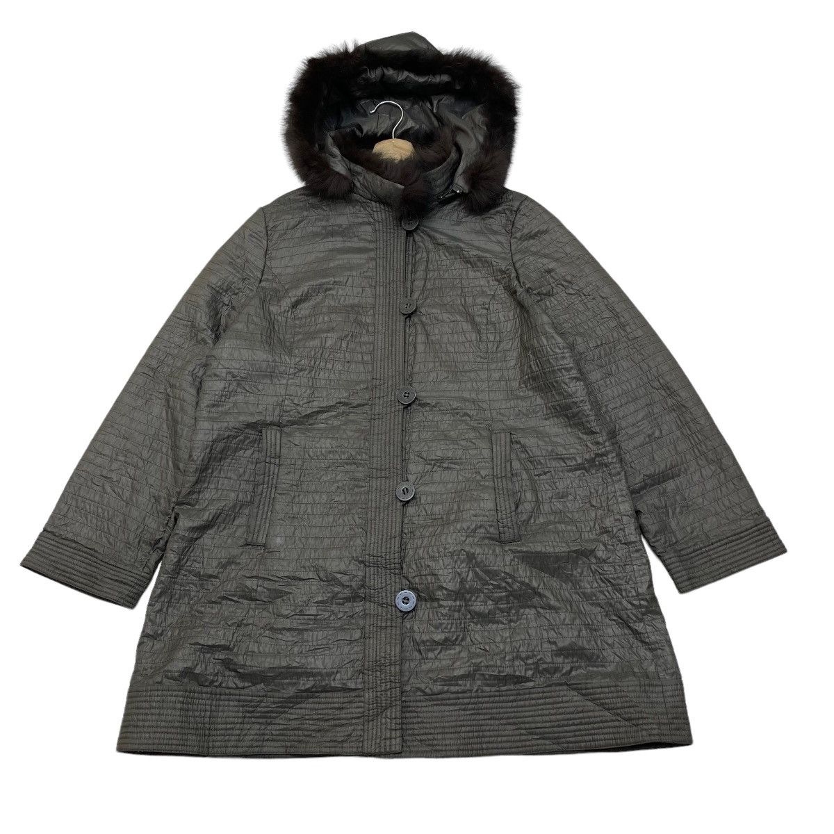 Sagafurs Japanese Brand Fox Fur Lining Quilted Jacket Size M / US 6-8 / IT 42-44 - 2 Thumbnail