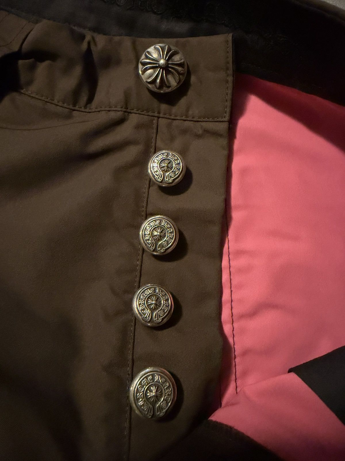 Chrome Hearts Chrome Hearts Brown Leather Double Knee Carpenter Pants Size US 29 - 11 Thumbnail
