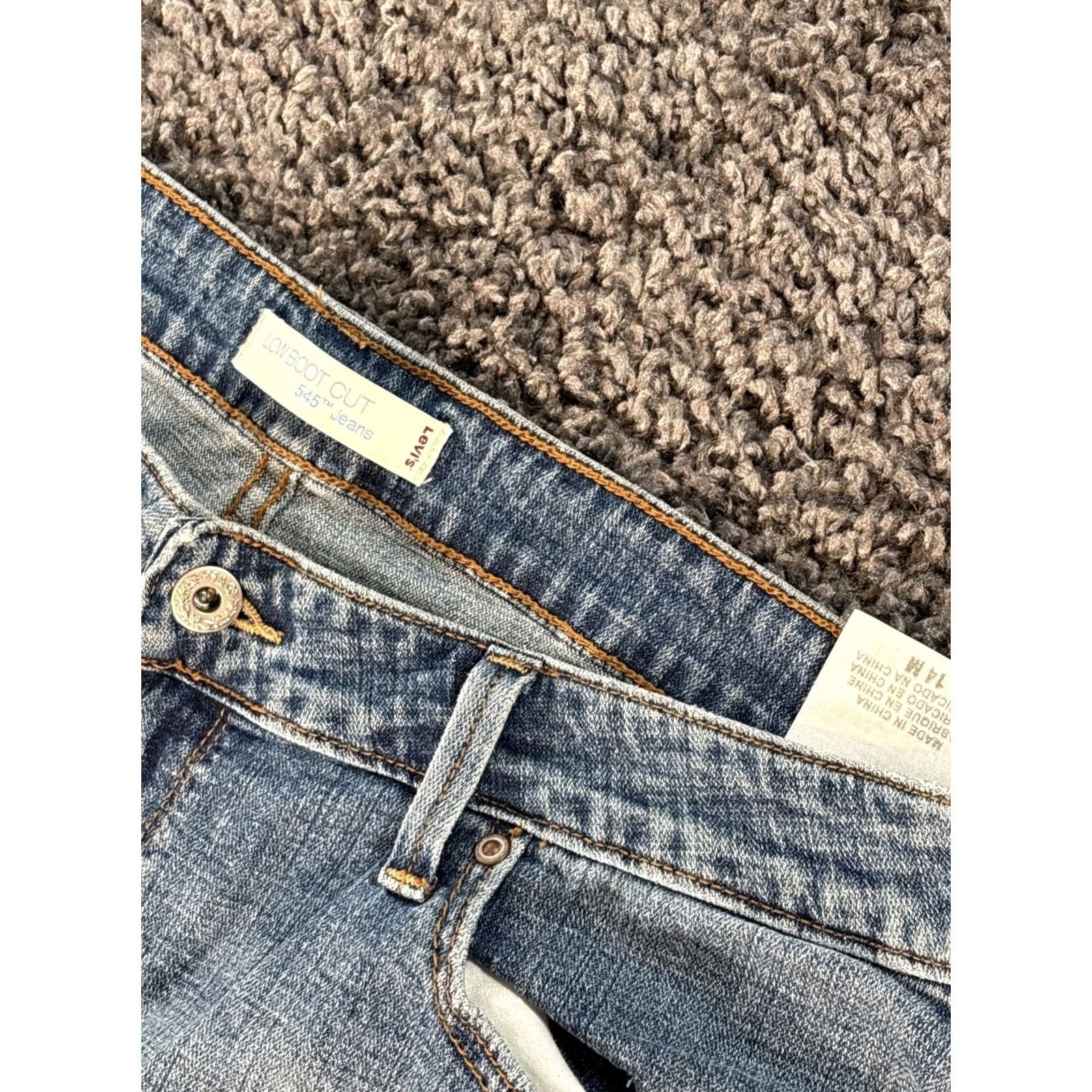 Levi's VINTAGE Levi’s 545 Low Rise Stretch Womens Jeans 34x31 Bootcut Light Wash Size 24" / US 00 / IT 34 - 6 Thumbnail