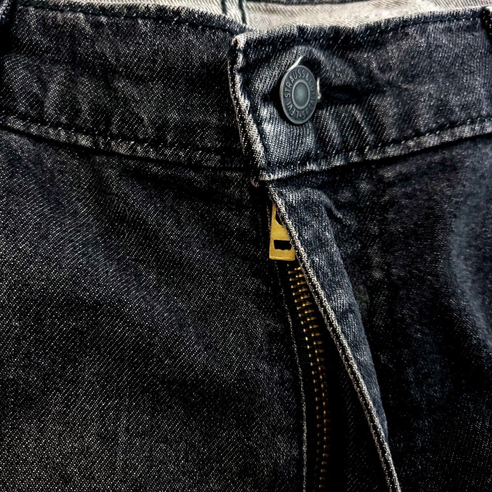 Levi's Levi's 505 Regular Fit Black Whiskers Stone Wash Denim Jeans Size US 40 / EU 56 - 7 Thumbnail