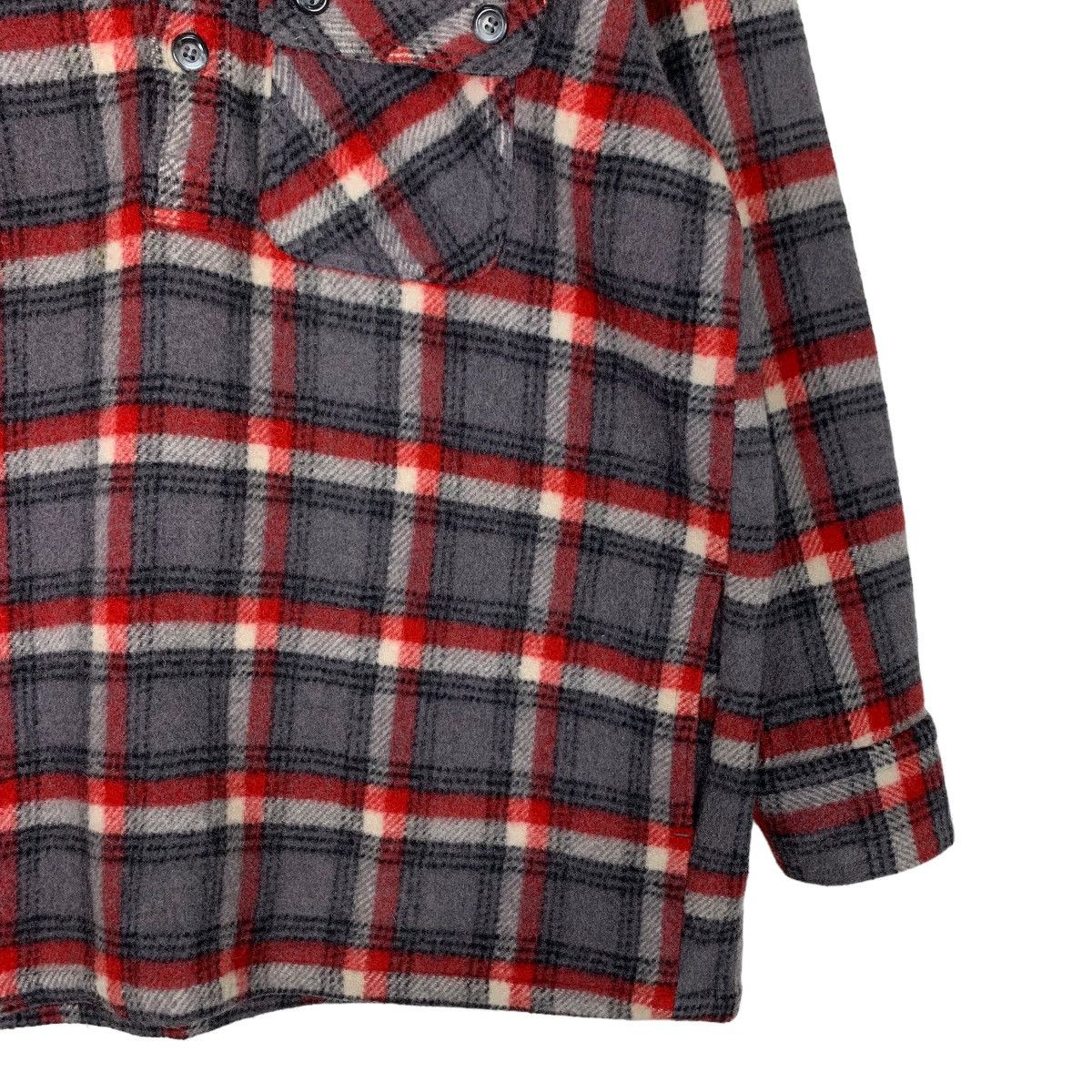 Japanese Brand HALF Tartan Wool Half Button Pullover Shirt #0917-C41 Size US M / EU 48-50 / 2 - 4 Thumbnail