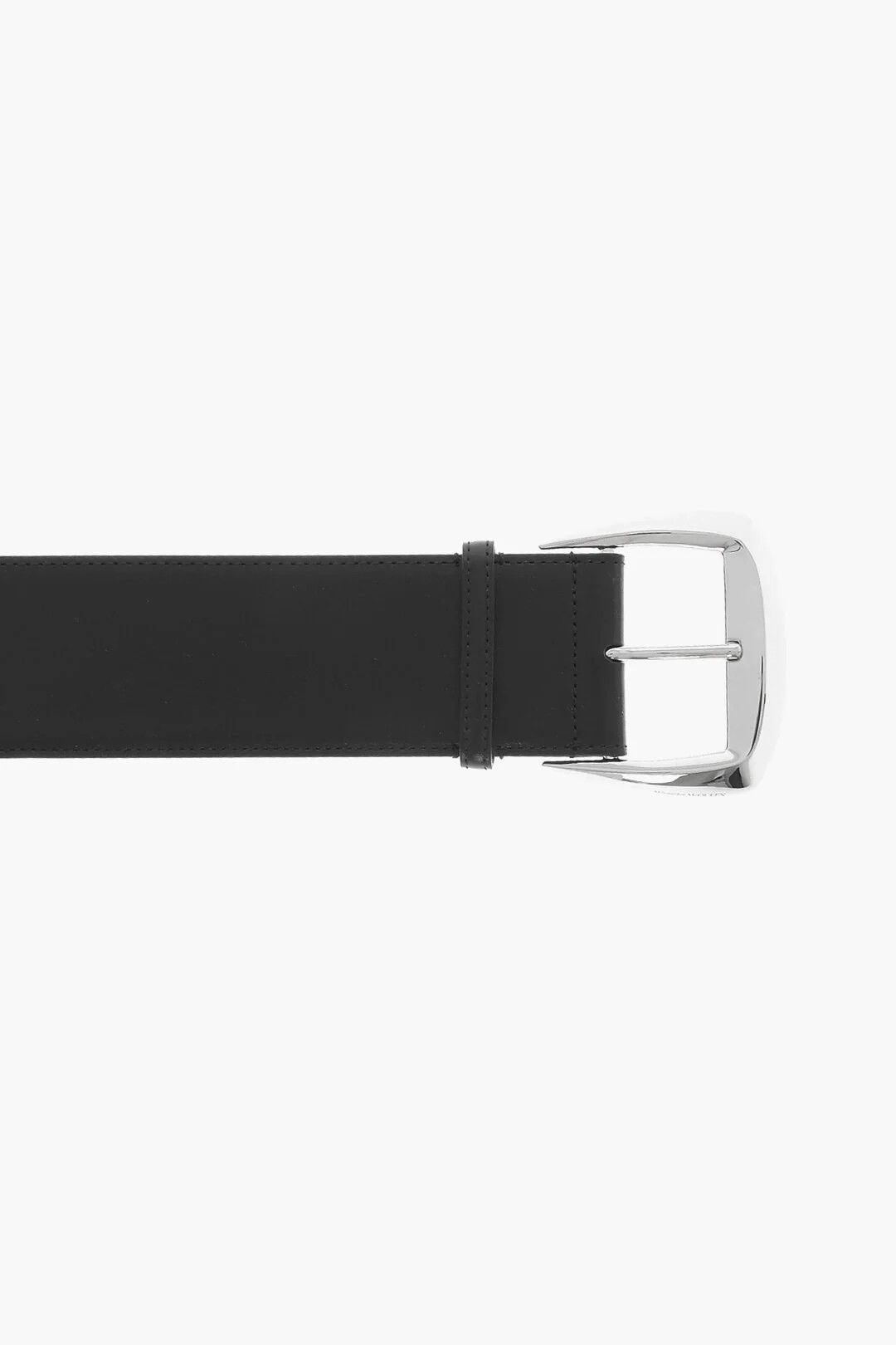 Alexander McQueen og1mm0426 Size: 75 / Leather Maxi Belt in Black Size ONE SIZE - 2 Thumbnail