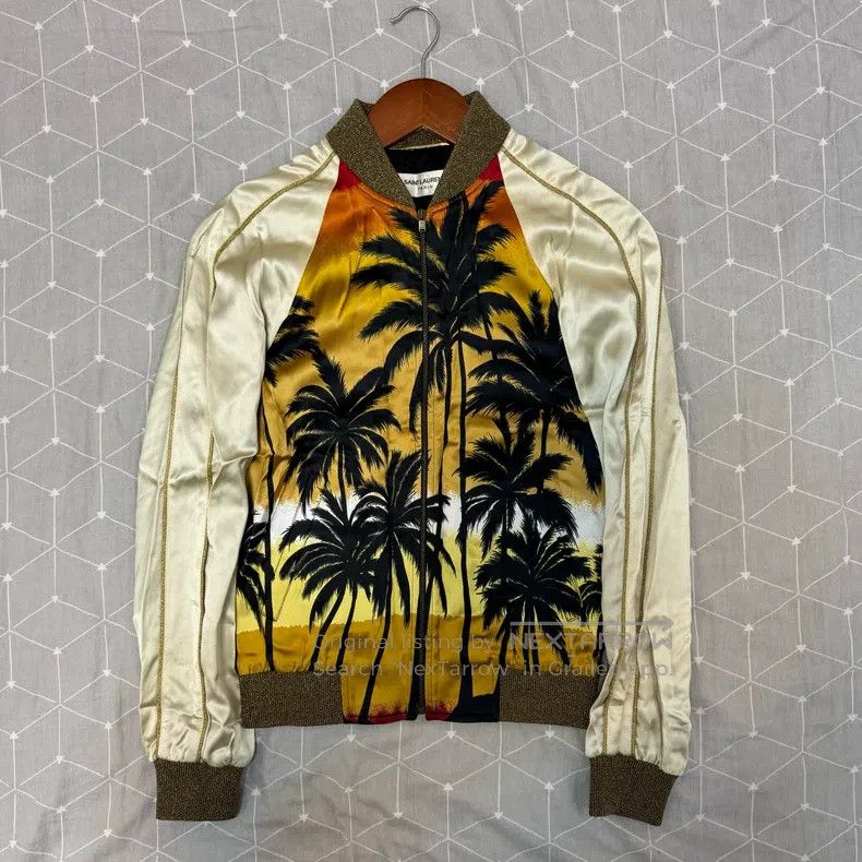 Saint Laurent Paris Saint Laurent Paris Palm Tree Jacket Size XXS / US 00 / IT 34 - 1 Thumbnail
