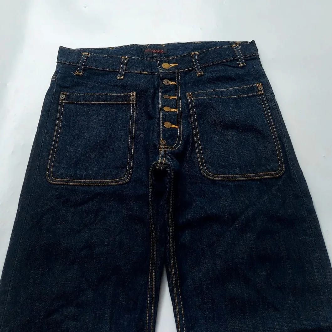 Japanese Brand Setel en Jade Denim Pants Size US 32 / EU 48 - 3 Thumbnail