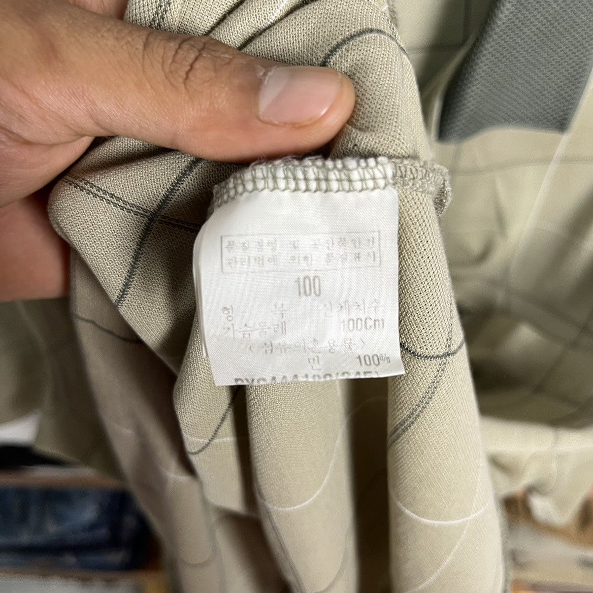 Vintage × Yves Saint Laurent 90’s Ysl Pour Homme Square Striped Polos Size US L / EU 52-54 / 3 - 10 Thumbnail