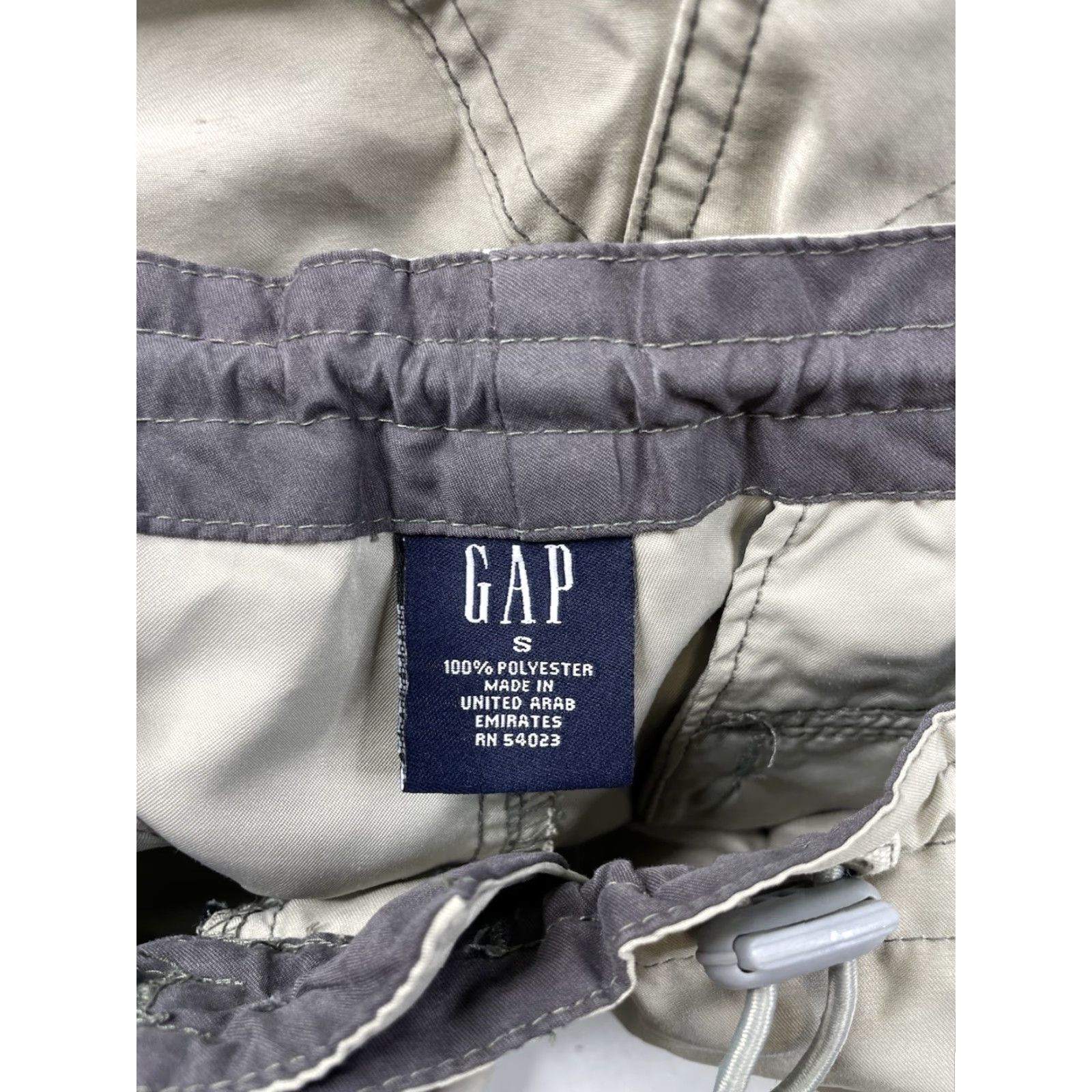 Gap VINTAGE GAP Pants Mens Small Gray Paratrooper Cargo Y2K Baggy Pockets Size US 29 - 3 Thumbnail