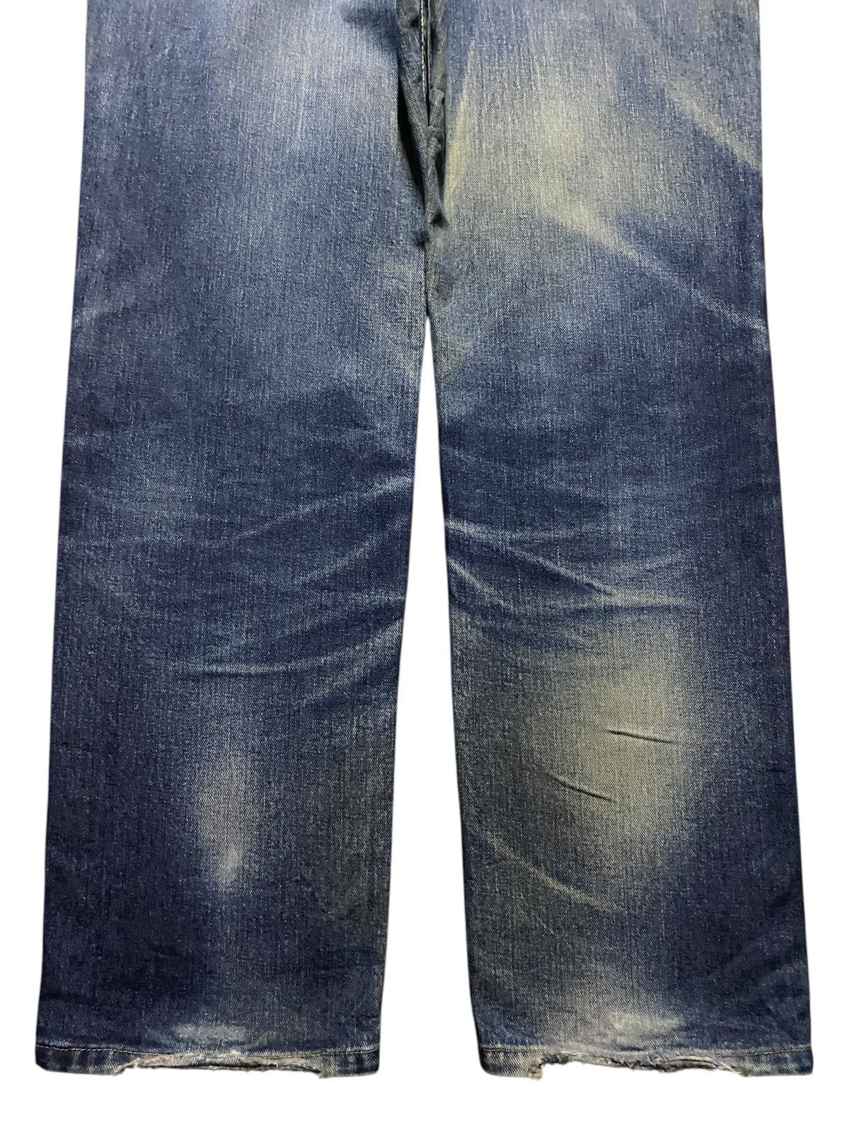 Lee × Vivienne Westwood Japan Vintage Lee Riders Mud Wash Distressed Loose Jeans Size US 33 - 6 Thumbnail