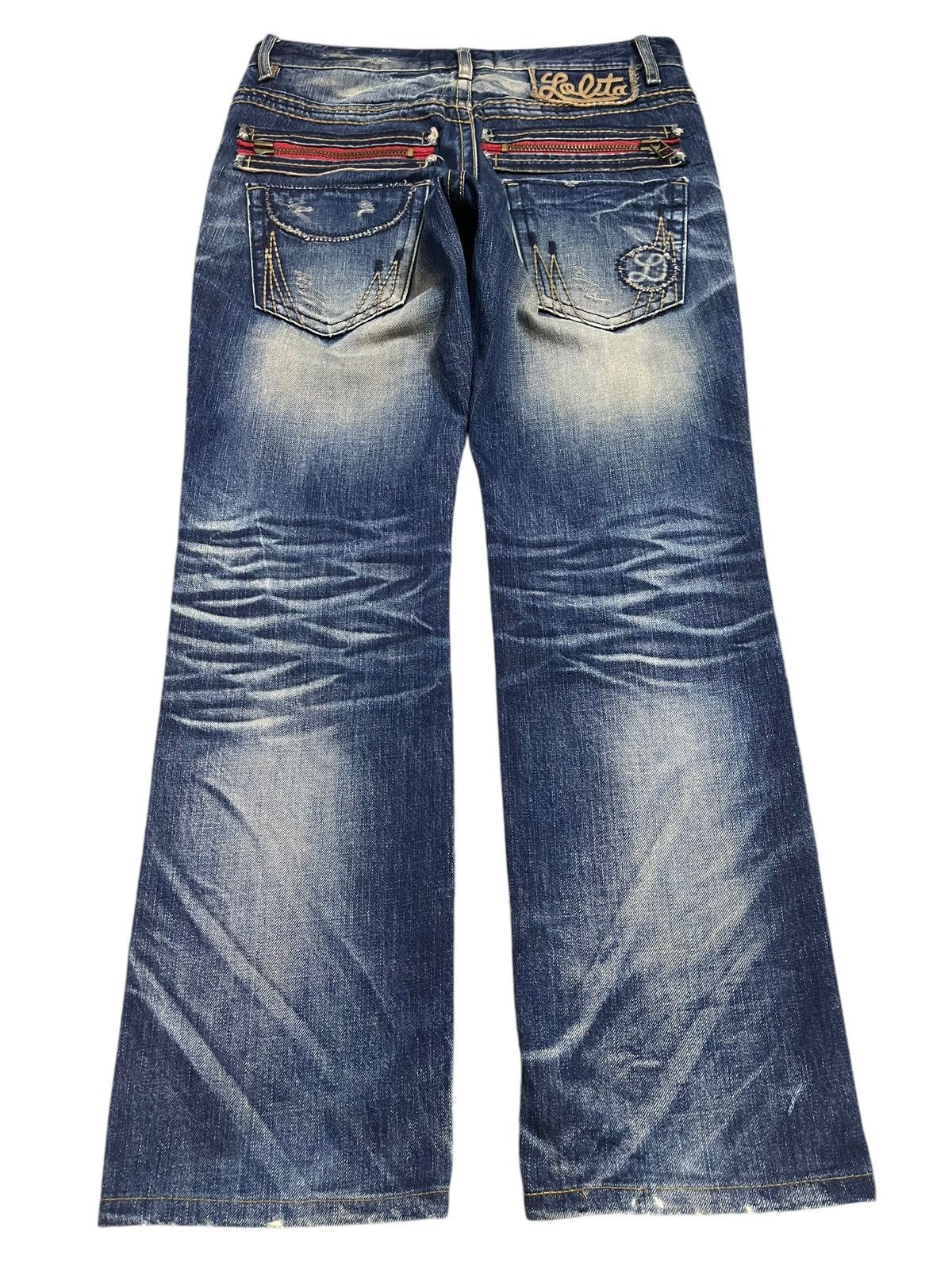 Tornado Mart Vintage Japanese Brand Faded Wash Distress Loose Jeans Size US 32 / EU 48 - 2 Thumbnail