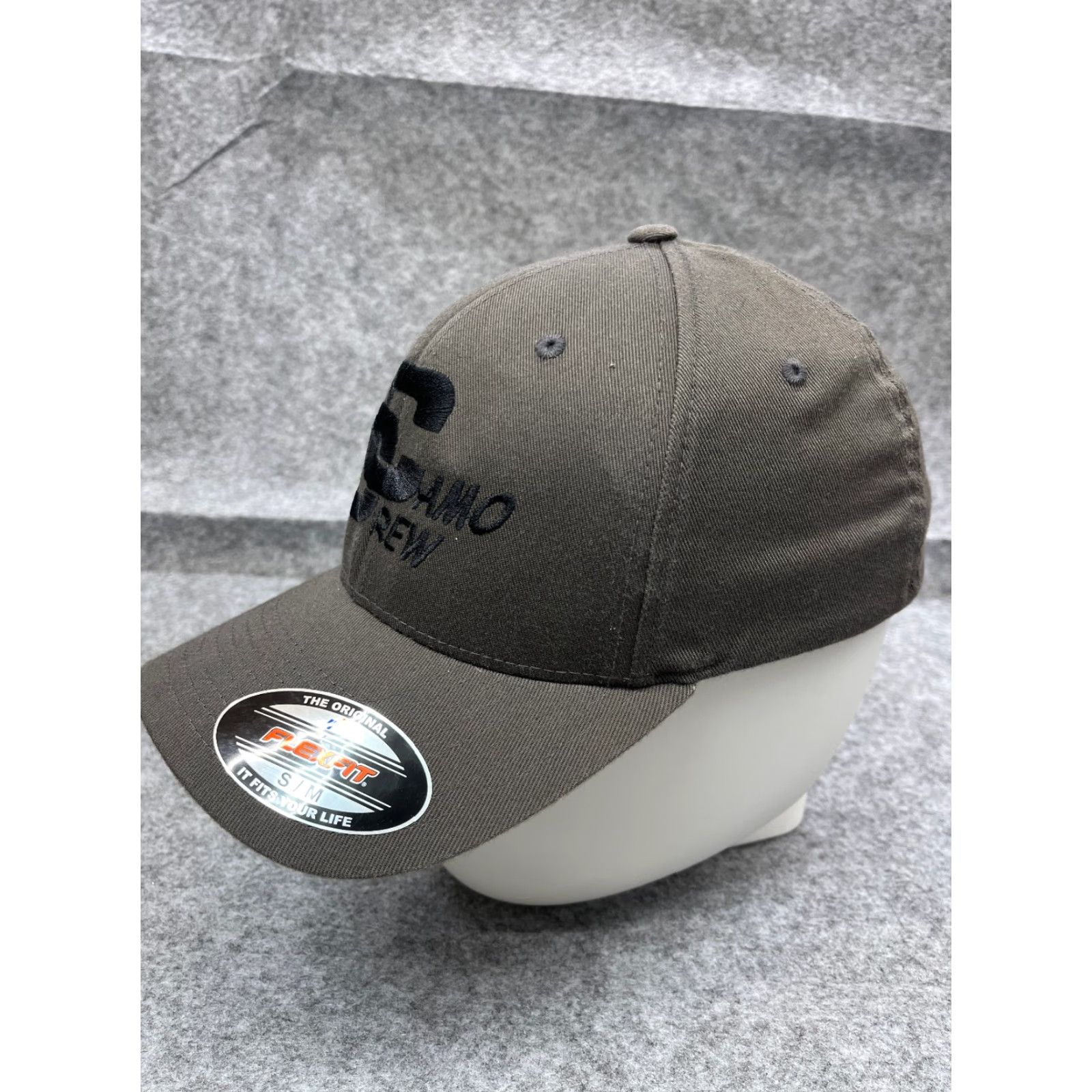 Port Authority Port Authority Camo Hat Cap Fitted Adult Medium Gray Cotton Polyester Knit Blend Mens Baseball Cap Size ONE SIZE - 4 Thumbnail