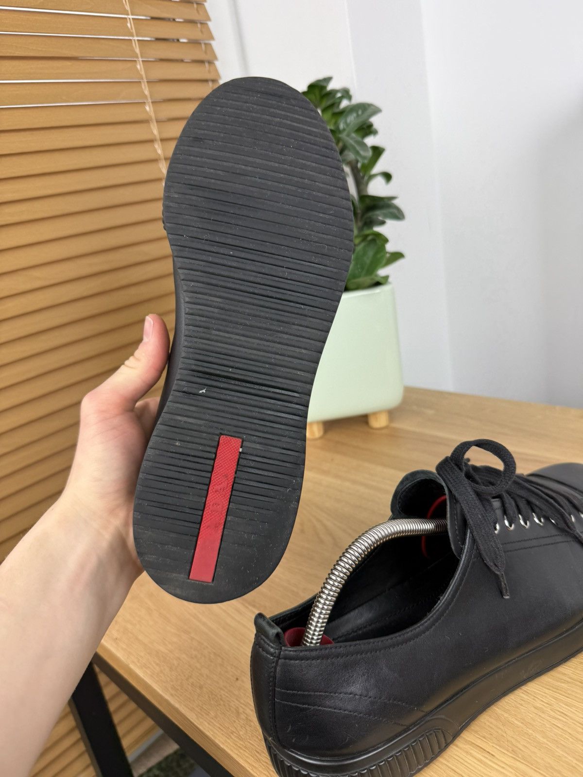 PRADA Leather Sneakers shoes boots archive rap sport