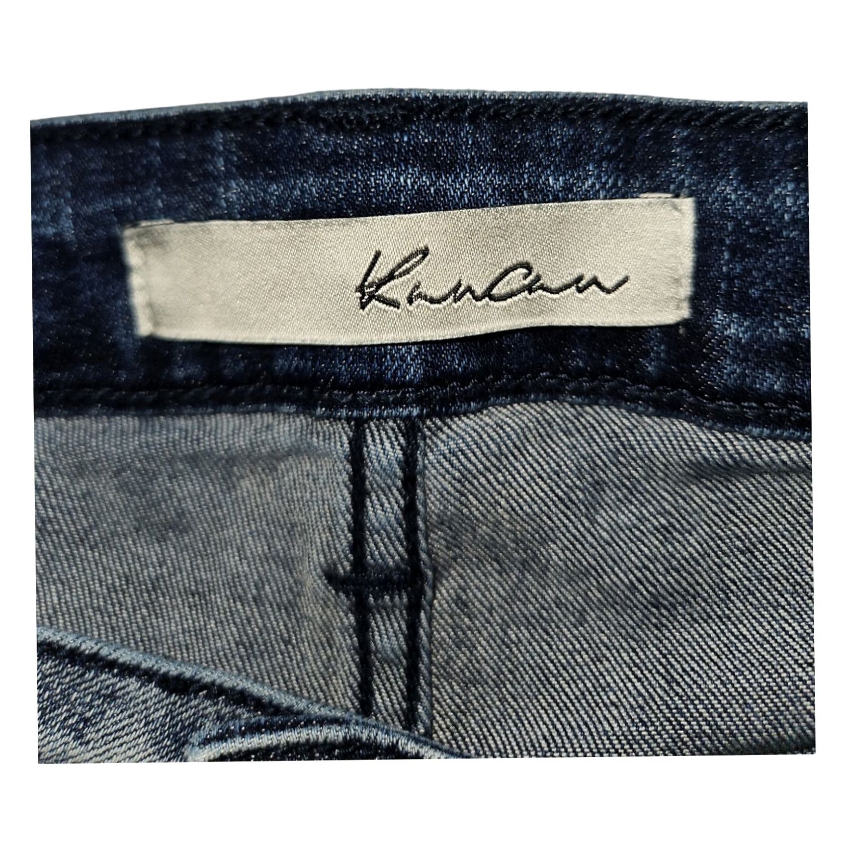 Vintage Kancan Cherish High Rise Skinny Jeans Women's 13 Distressed Stretch Blue 5-Pocket Inseam 29.5in Regular Size 34" / US 12 / IT 48 - 2 Thumbnail