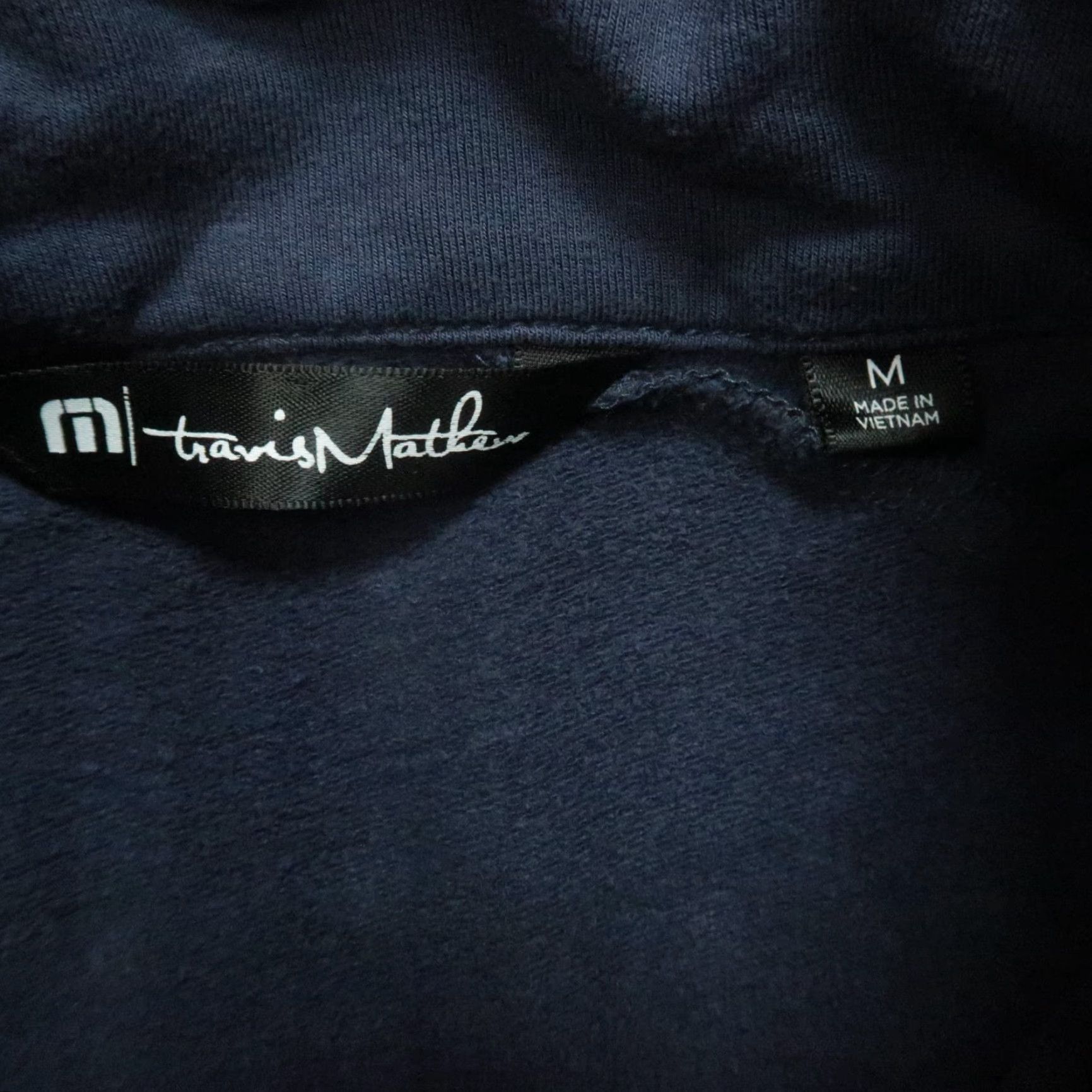 TravisMathew Travis Mathew Pullover Mens M Blue Chest Stripe 1/4 Zip Stretch Casual Shirt Size US M / EU 48-50 / 2 - 3 Thumbnail