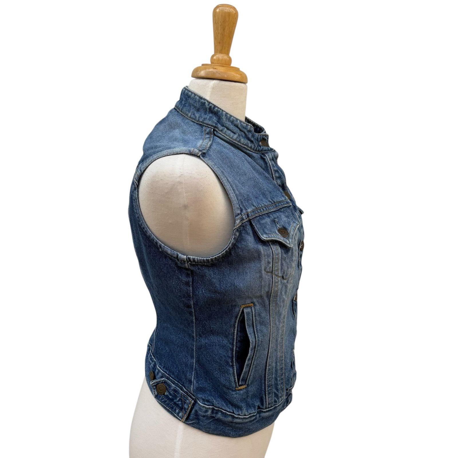 Levi's VTG Levi Strauss Denim Vest Sz Misses M 8-10 100% cotton Size M / US 6-8 / IT 42-44 - 5 Thumbnail