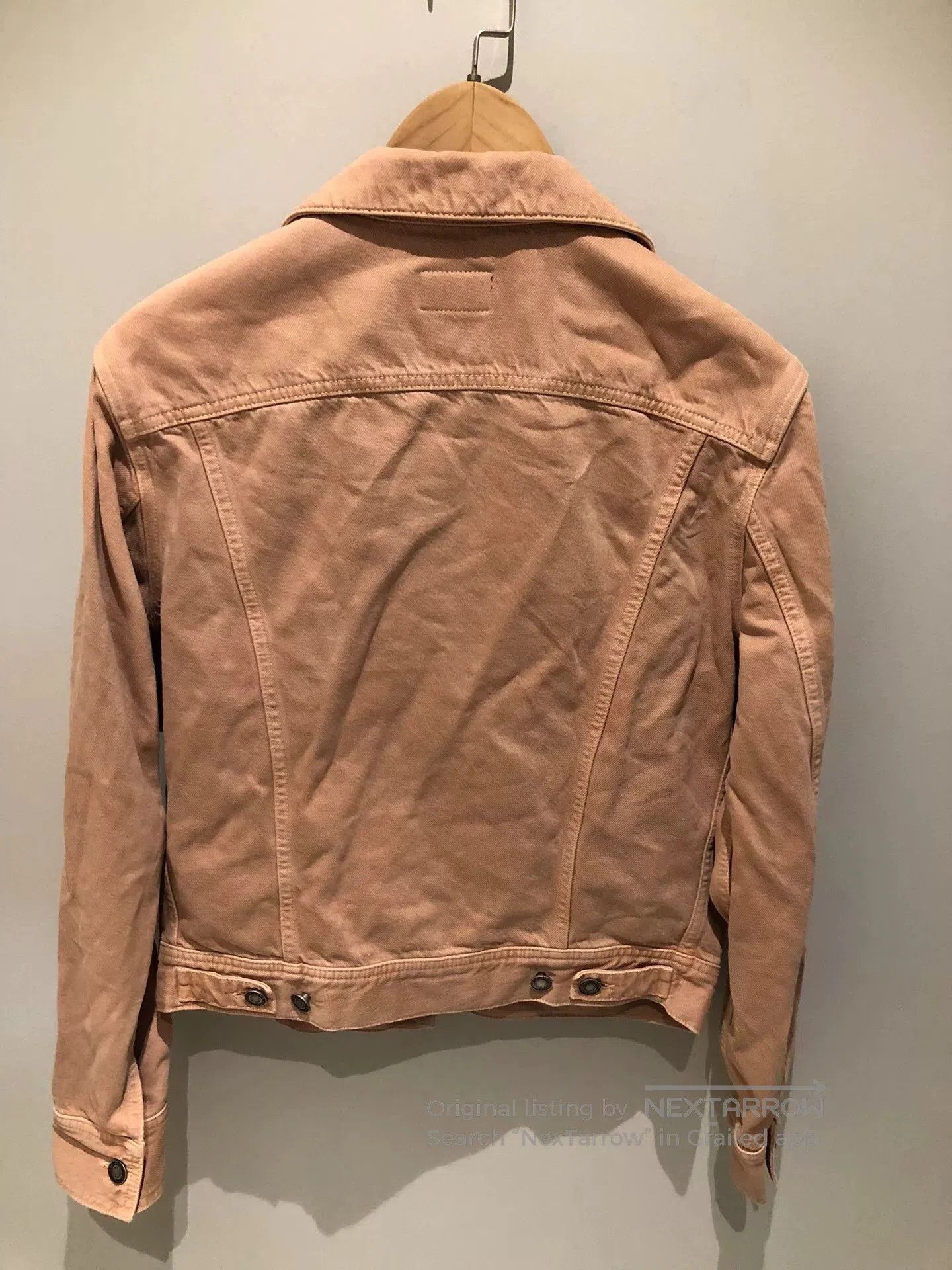 Saint Laurent Paris Saint Laurent Women's Light Pink Denim Jacket. Size XS / US 0-2 / IT 36-38 - 2 Thumbnail